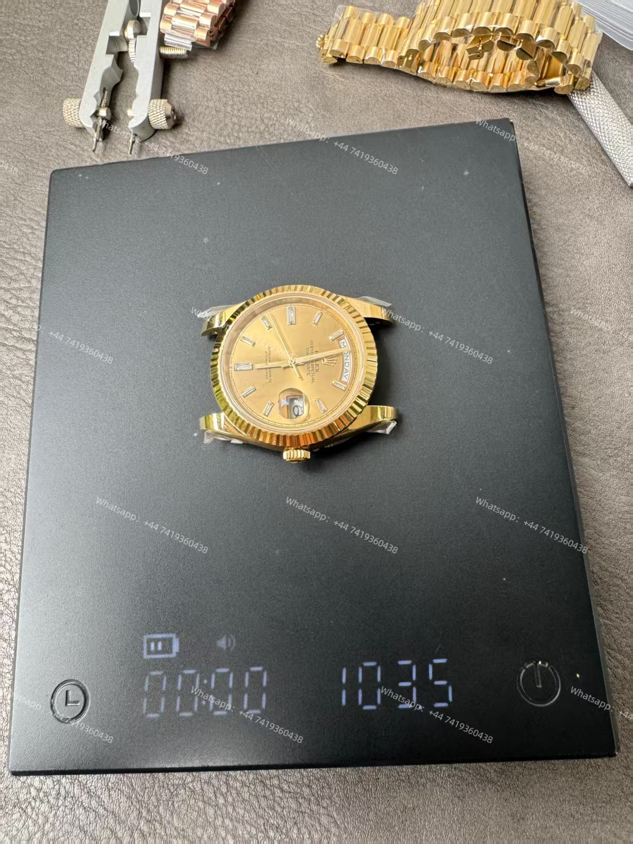 Rolex Day-Date m228238-0005 Gold Diamond Dial Presidential bracelet 3255 Movement 209g (40mm) Best Super Clone