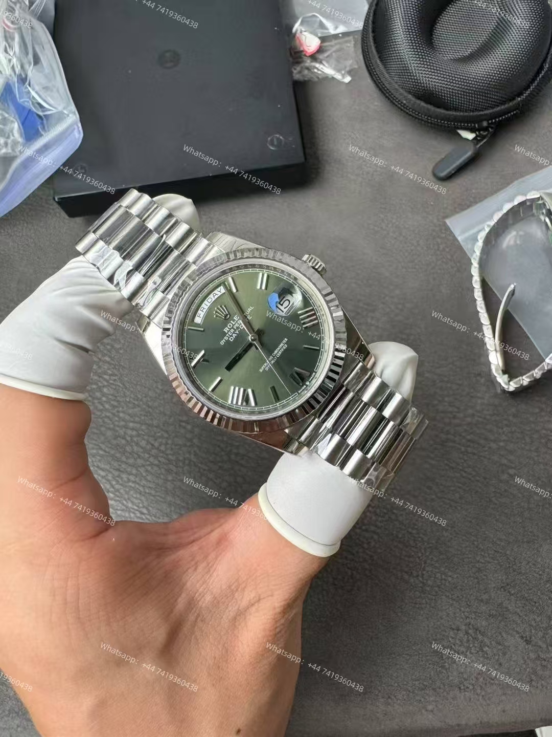 Rolex Day-Date m228239-0033 Olive green dial President bracelet 3255 Movement 209g (40mm) Best Super Clone