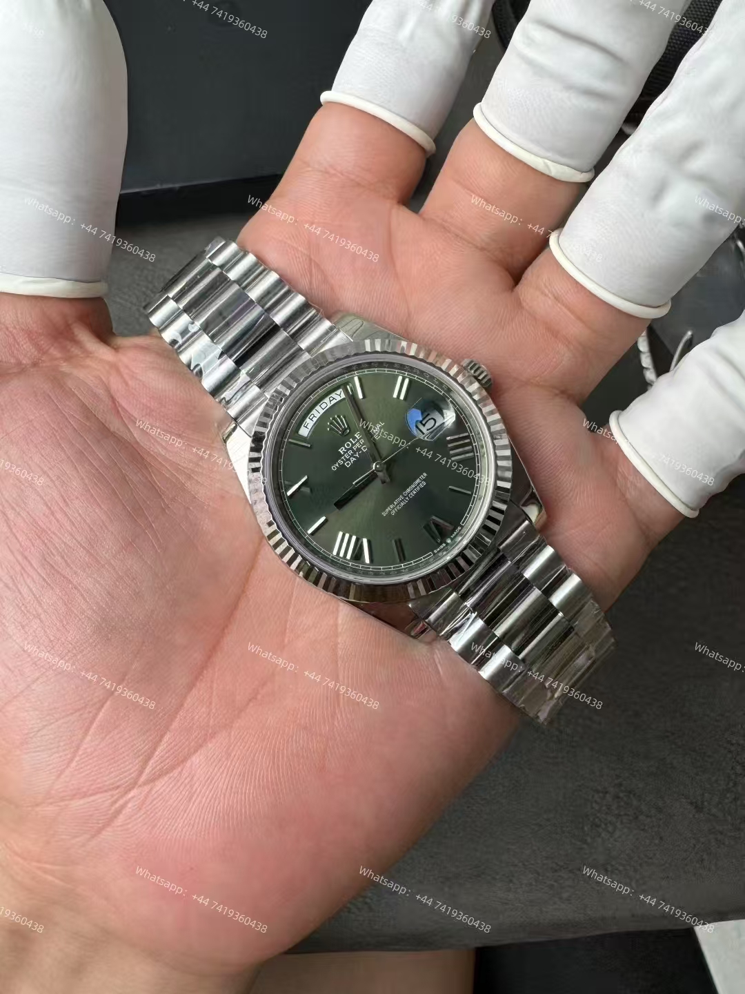 Rolex Day-Date m228239-0033 Olive green dial President bracelet 3255 Movement 209g (40mm) Best Super Clone