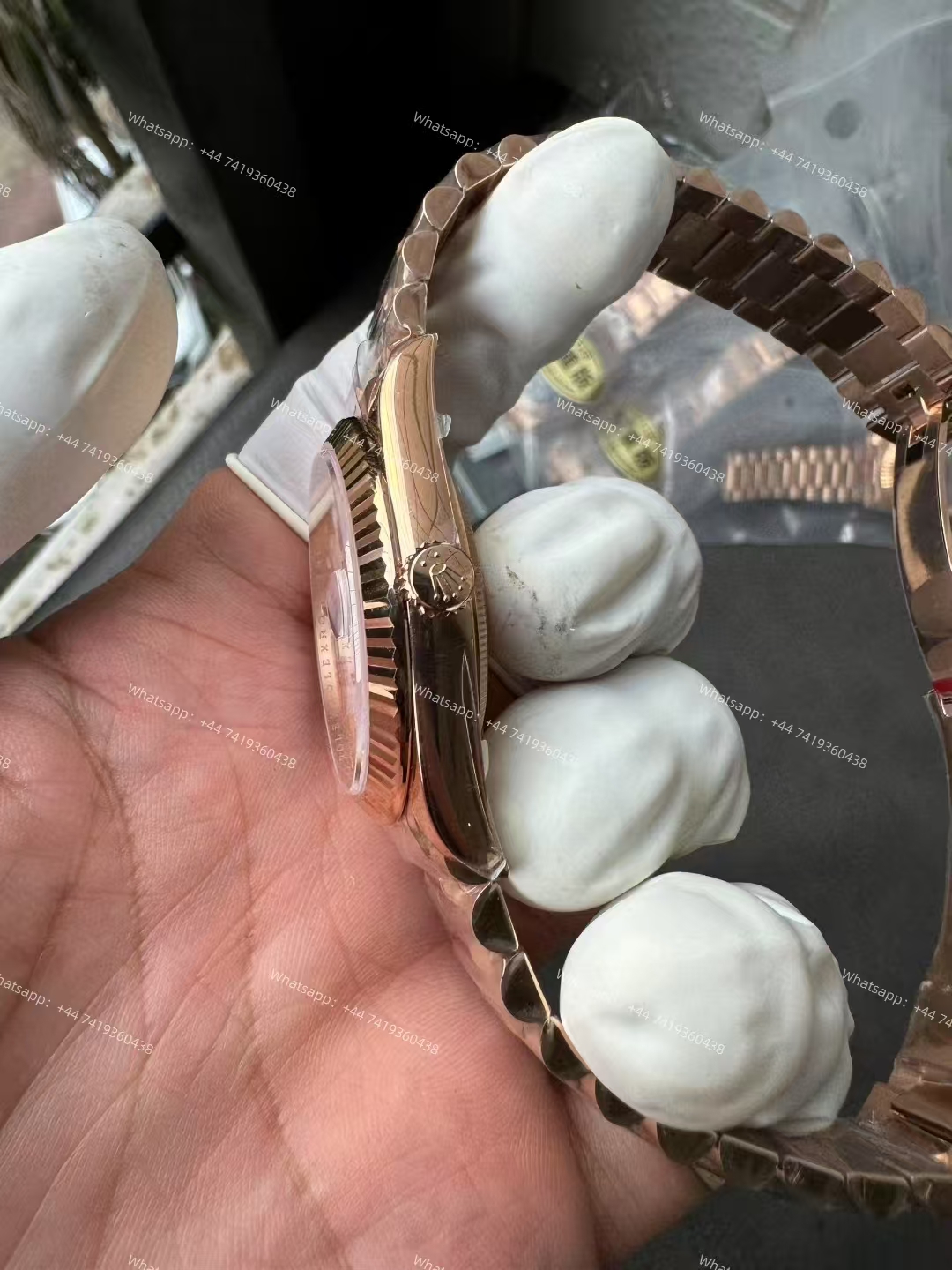 Rolex Day-Date m228235-0032 Rose gold White dial Presidential bracelet 3255 Movement 209g (40mm) Best Super Clone
