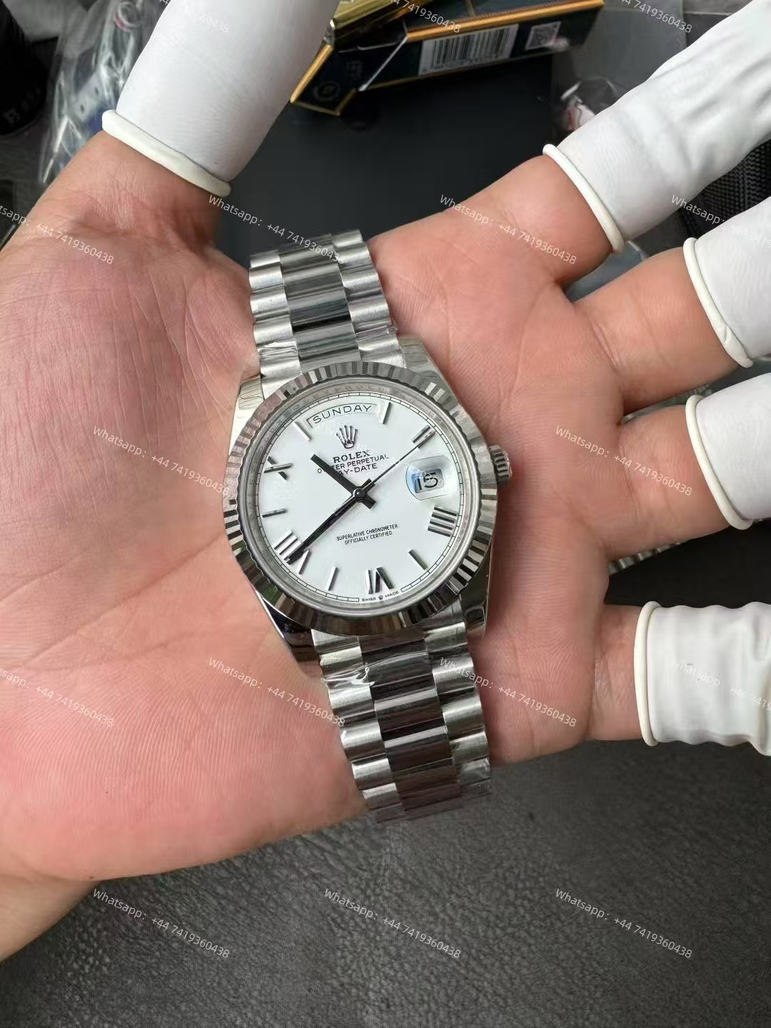 Rolex Day-Date m228239-0046 White dial President bracelet 3255 Movement 209g (40mm) Best Super Clone