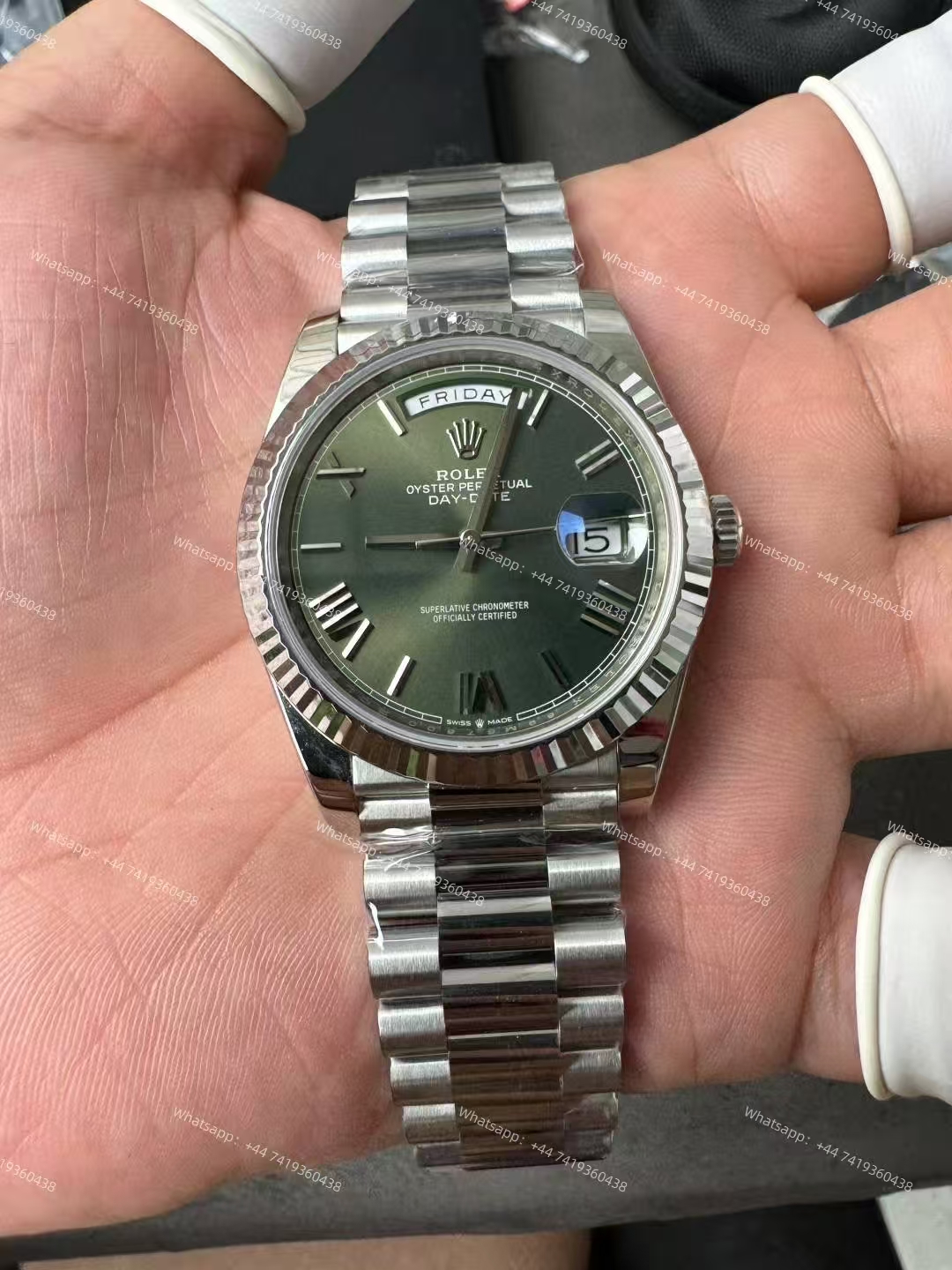 Rolex Day-Date m228239-0033 Olive green dial President bracelet 3255 Movement 209g (40mm) Best Super Clone