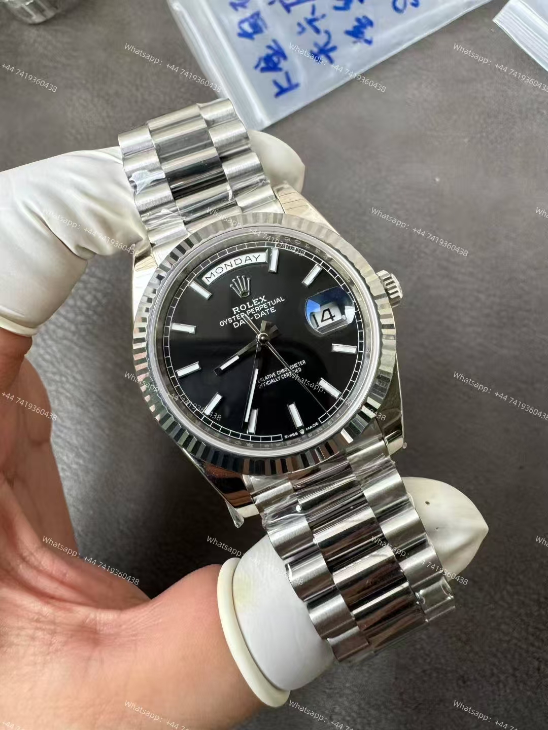 Rolex Day-Date m228239-0004 Black dial President bracelet 3255 Movement 209g (40mm) Best Super Clone