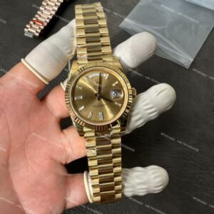 Rolex Day-Date M228238-0005 1:1 Replica Gold Diamond Dial 40MM 3255 Movement Presidential Bracelet Super Clone Watch