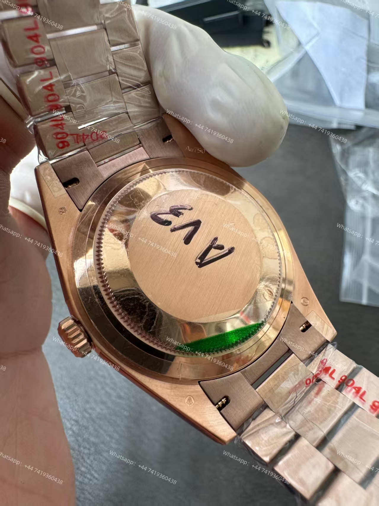 Rolex Day-Date m228235-0025  Rose gold Olive Dial President bracelet 3255 Movement 209g (40mm) Best Super Clone