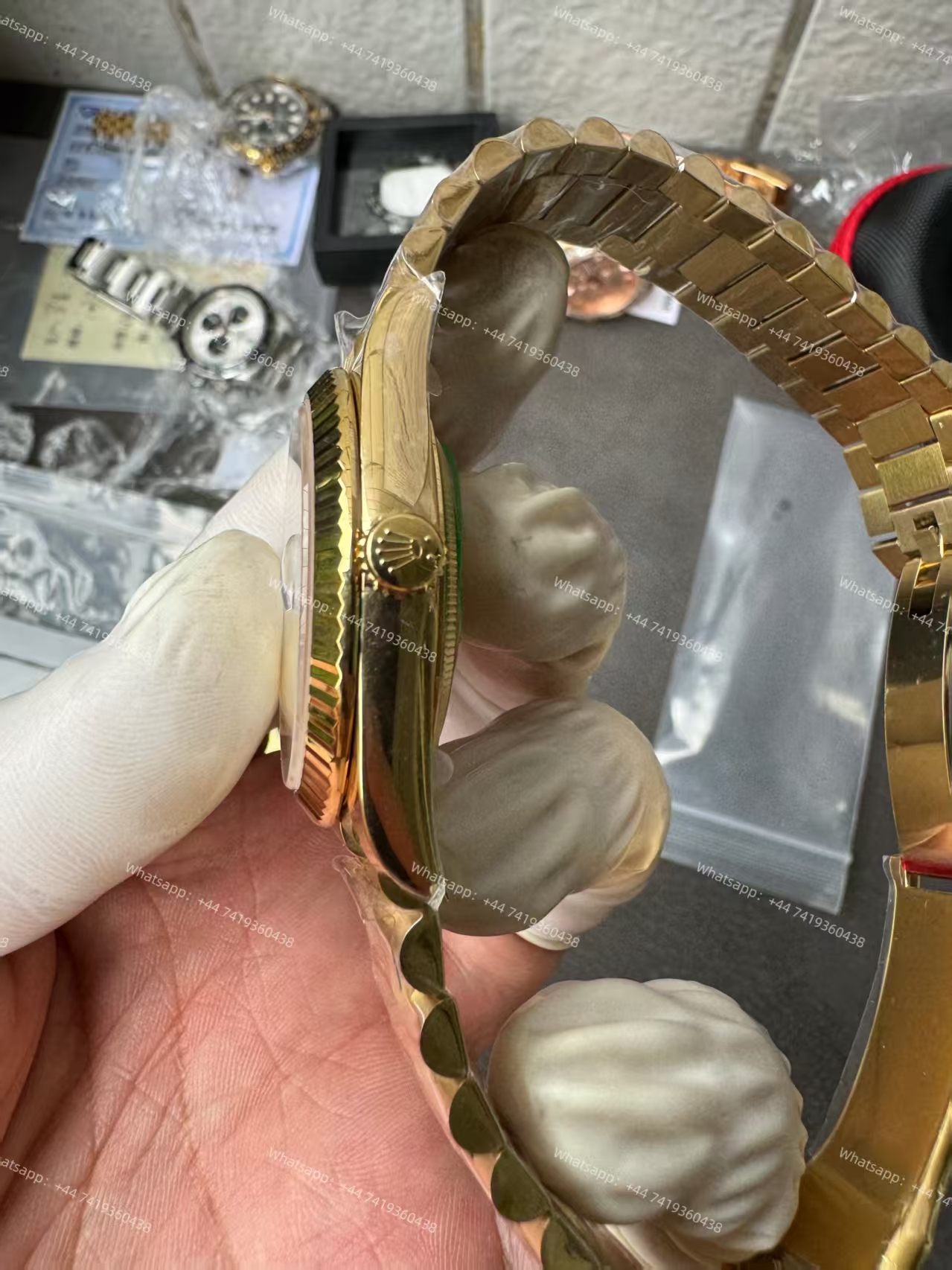 Rolex Day-Date m228238-0042 Gold white dial President bracelet 3255 Movement 209g (40mm) Best Super Clone