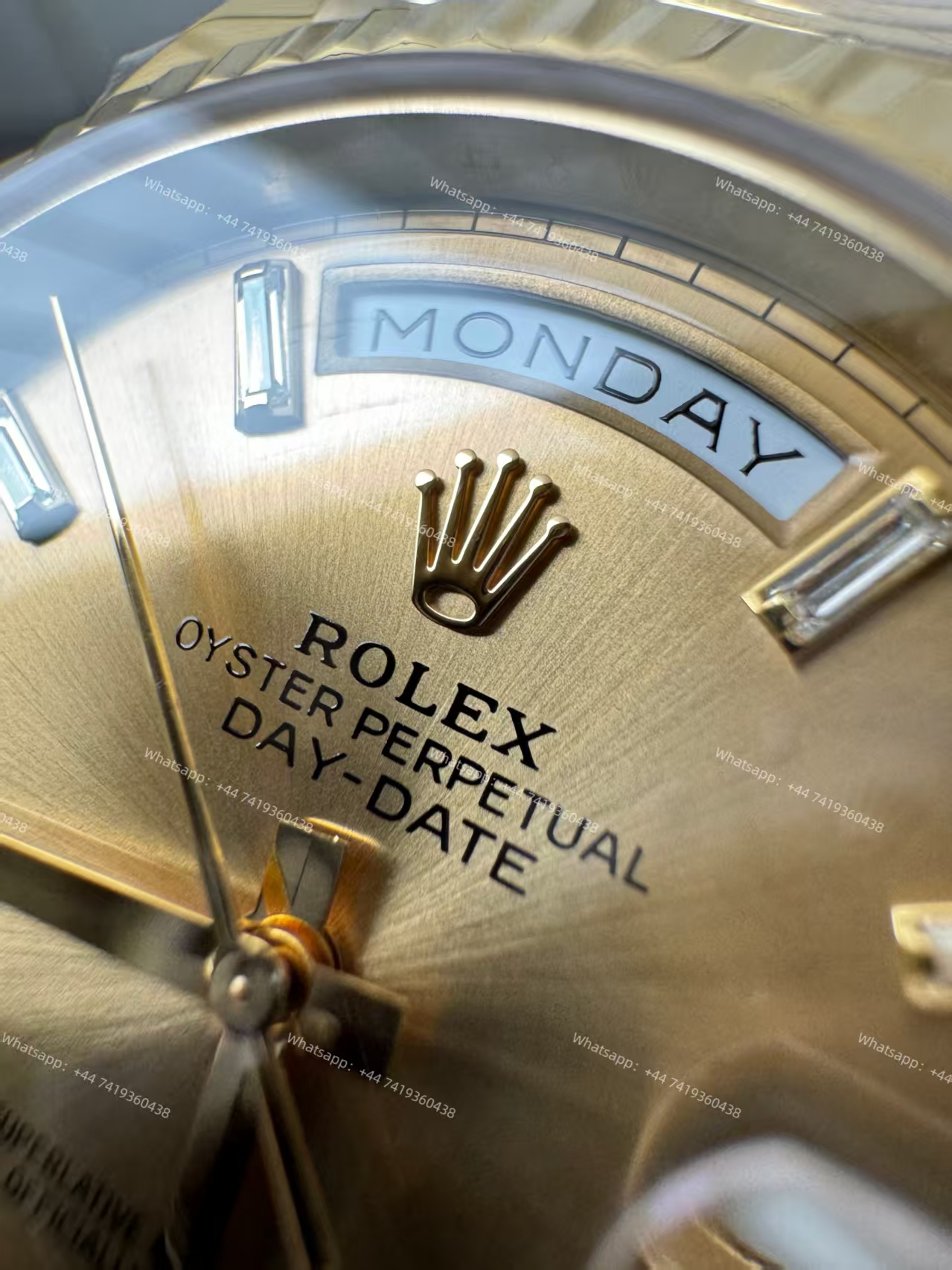 Rolex Day-Date m228238-0005 Gold Diamond Dial Presidential bracelet 3255 Movement 209g (40mm) Best Super Clone