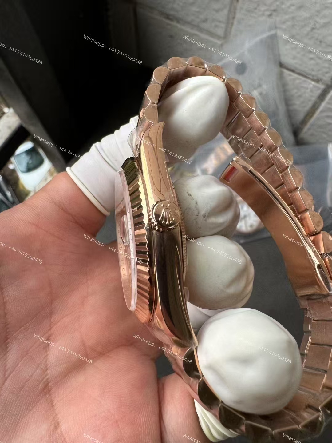 Rolex Day-Date m228235-0053 Rose gold Chocolate-colored dial  President bracelet 3255 Movement 209g (40mm) Best Super Clone