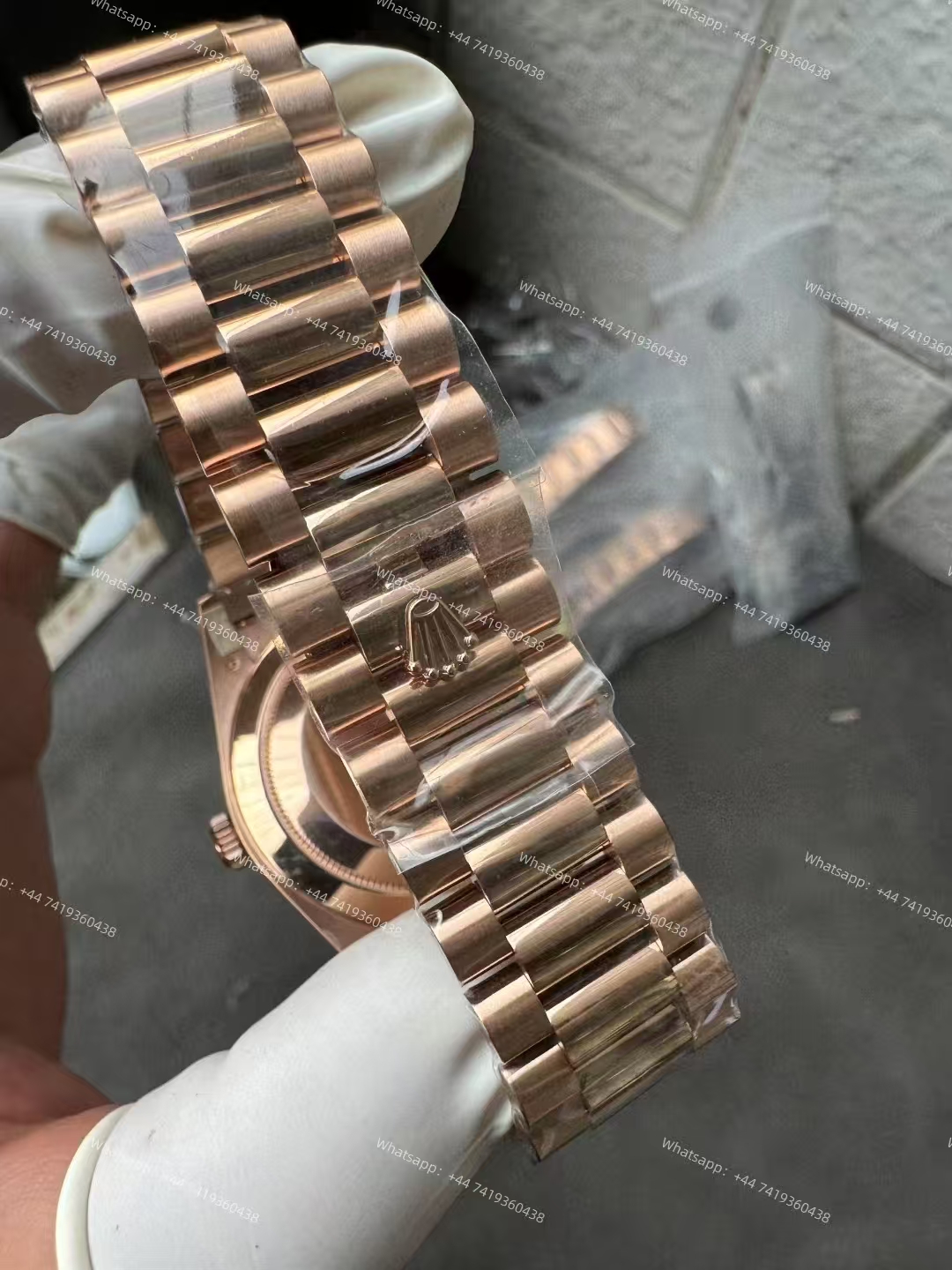 Rolex Day-Date m228235-0001 Rose gold dial Presidential bracelet 3255 Movement 209g (40mm) Best Super Clone