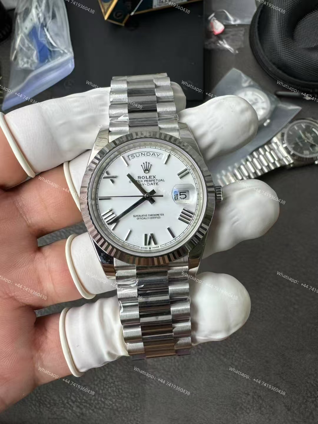 Rolex Day-Date m228239-0046 White dial President bracelet 3255 Movement 209g (40mm) Best Super Clone