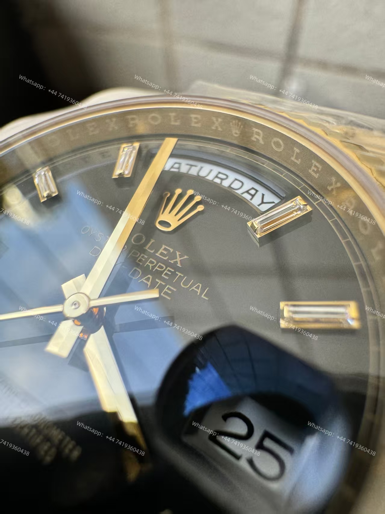 Rolex Day-Date m228238-0004 Black diamond-set dial President bracelet 3255 Movement 209g (40mm) Best Super Clone