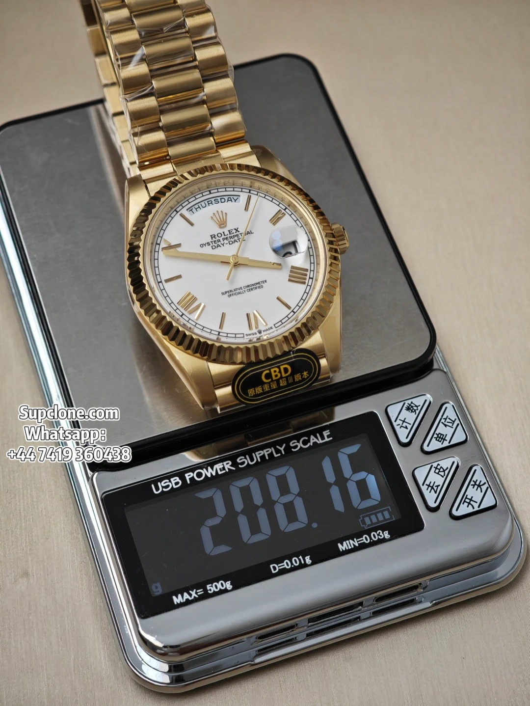 Rolex Super Clone Watches Day Date 18K Gold White Dial 40mm m228238-0042 (20) Rolex Super Clone Watches Day Date 18K Gold White Dial 40mm m228238-0042