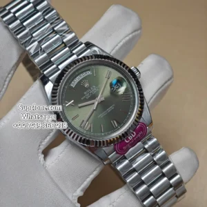 Rolex Super Clone Watches Day Date Olive Green Dial 40mm m228239-0033
