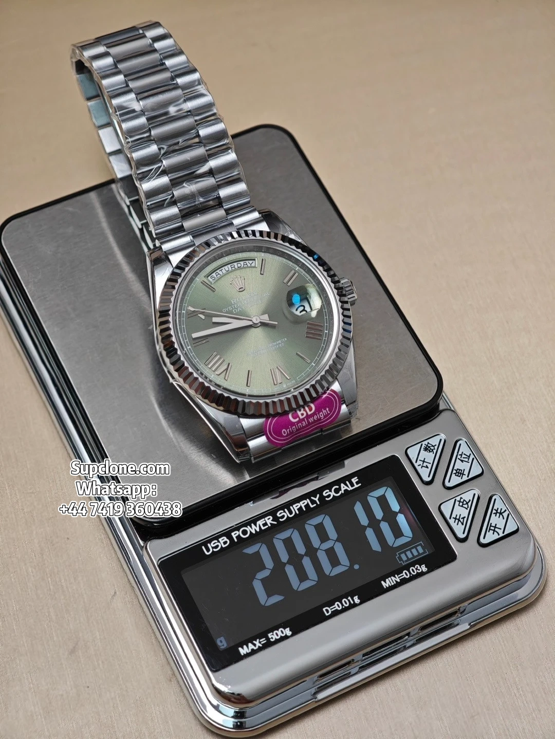 Rolex Super Clone Watches Day Date Olive Green Dial 40mm (24) Rolex Super Clone Watches Day Date Olive Green Dial 40mm m228239-0033