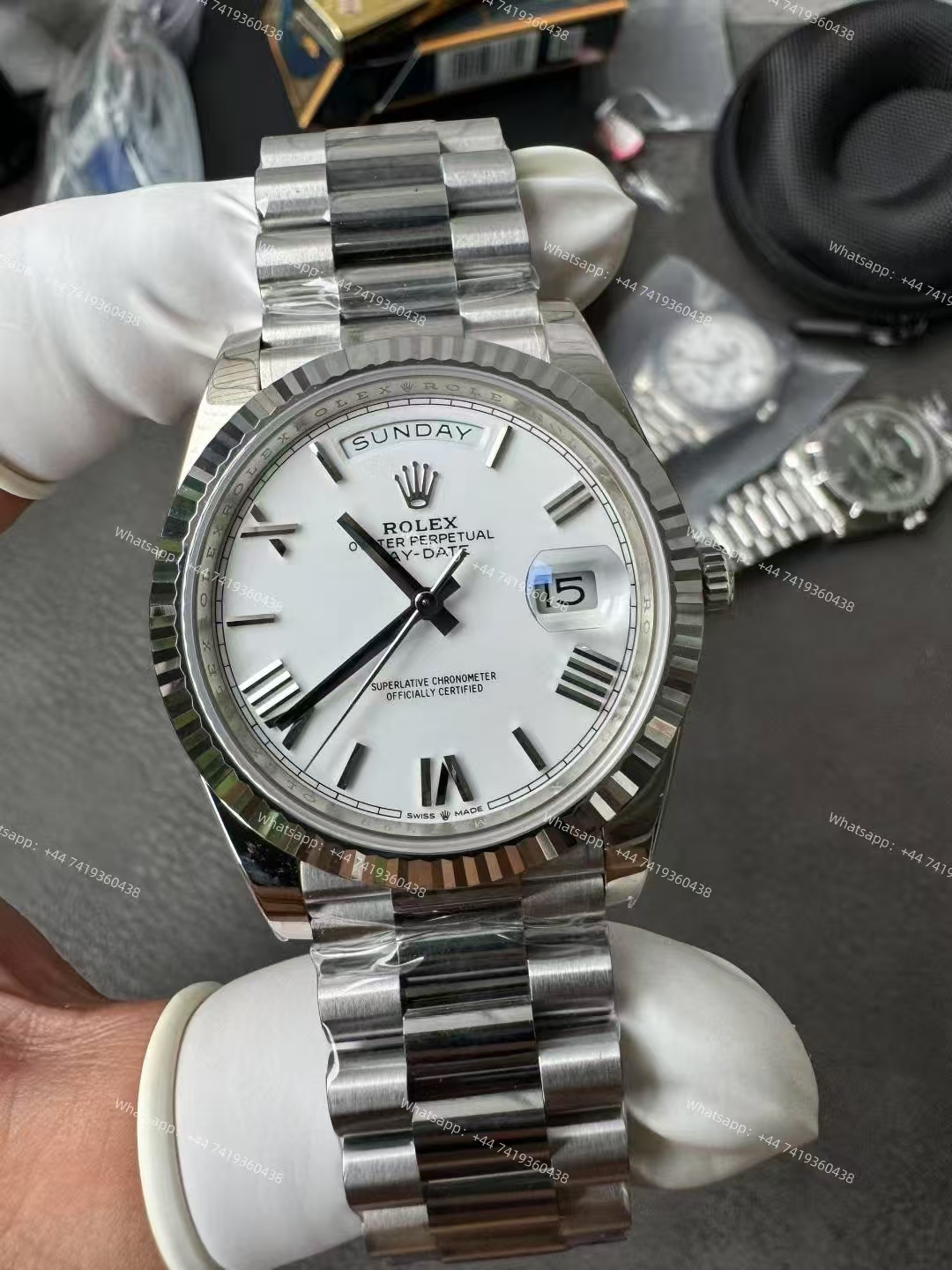 Rolex Day-Date m228239-0046 White dial President bracelet 3255 Movement 209g (40mm) Best Super Clone