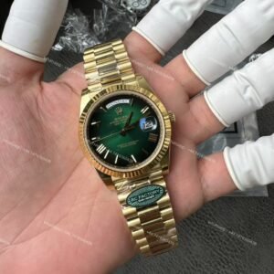 Rolex Day-Date M228238-0069 1:1 Replica Green Gradient Dial 40MM 3255 Movement Presidential Bracelet Super Clone Watch