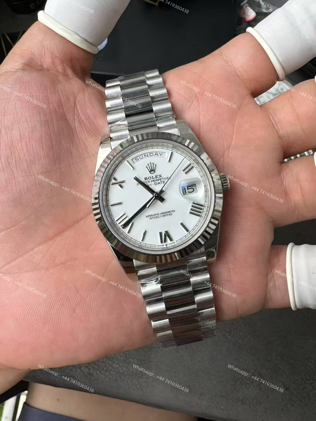 Rolex Day-Date m228239-0046 White dial President bracelet 3255 Movement 209g (40mm) Best Super Clone