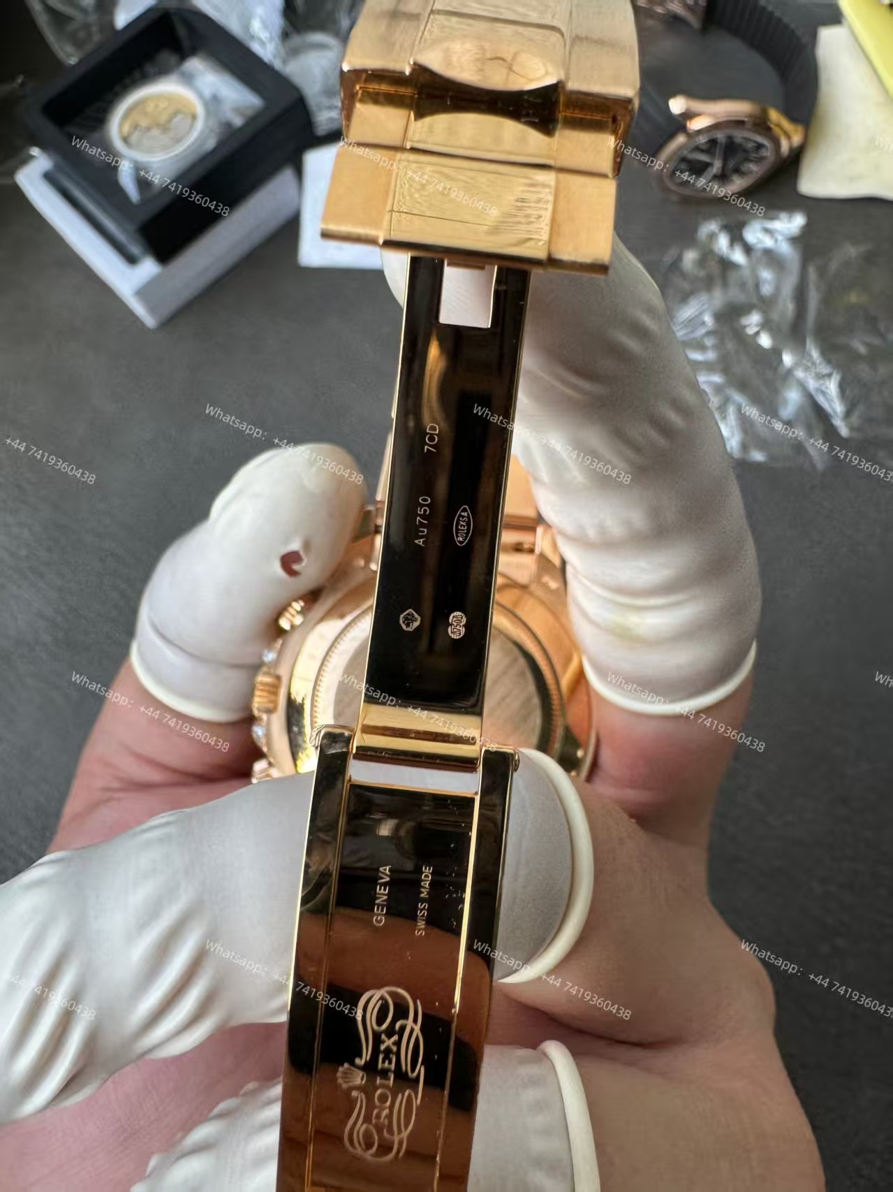 Rolex Super Clone Daytona 126595TBR 1:1 Replica Watch – 18K Rose Gold Diamond Beze 4131 movement