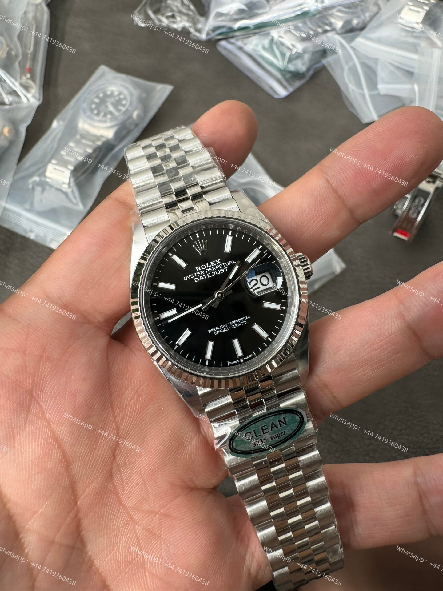 Rolex Datejust M126334-0006 Black Dial 1:1 Replica Jubilee 36MM 3235 Movement Super Clone Watch