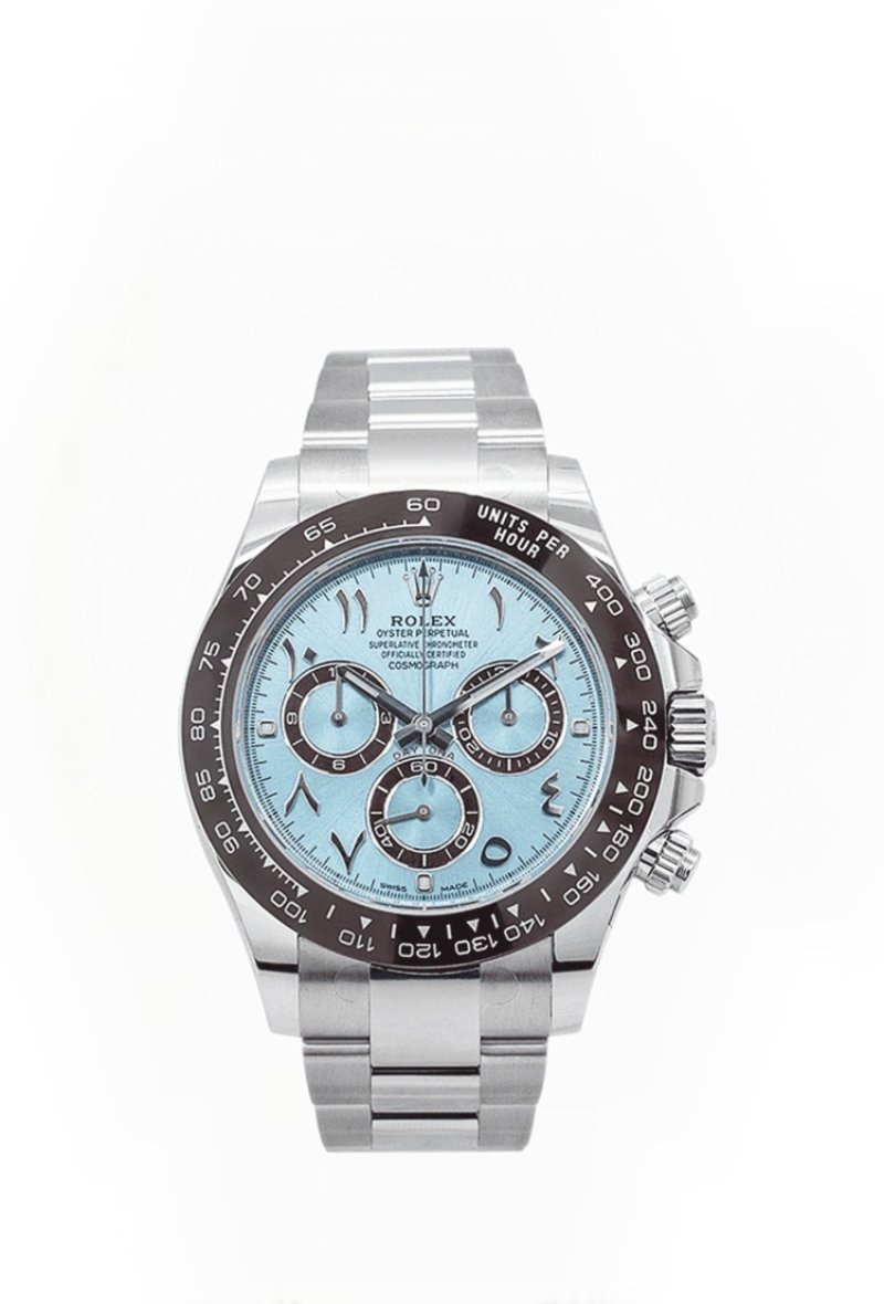 Rolex Daytona M116506 Ice Blue Dial 1:1 Replica Watch – Middle East Platinum Style 4130 Super Clone