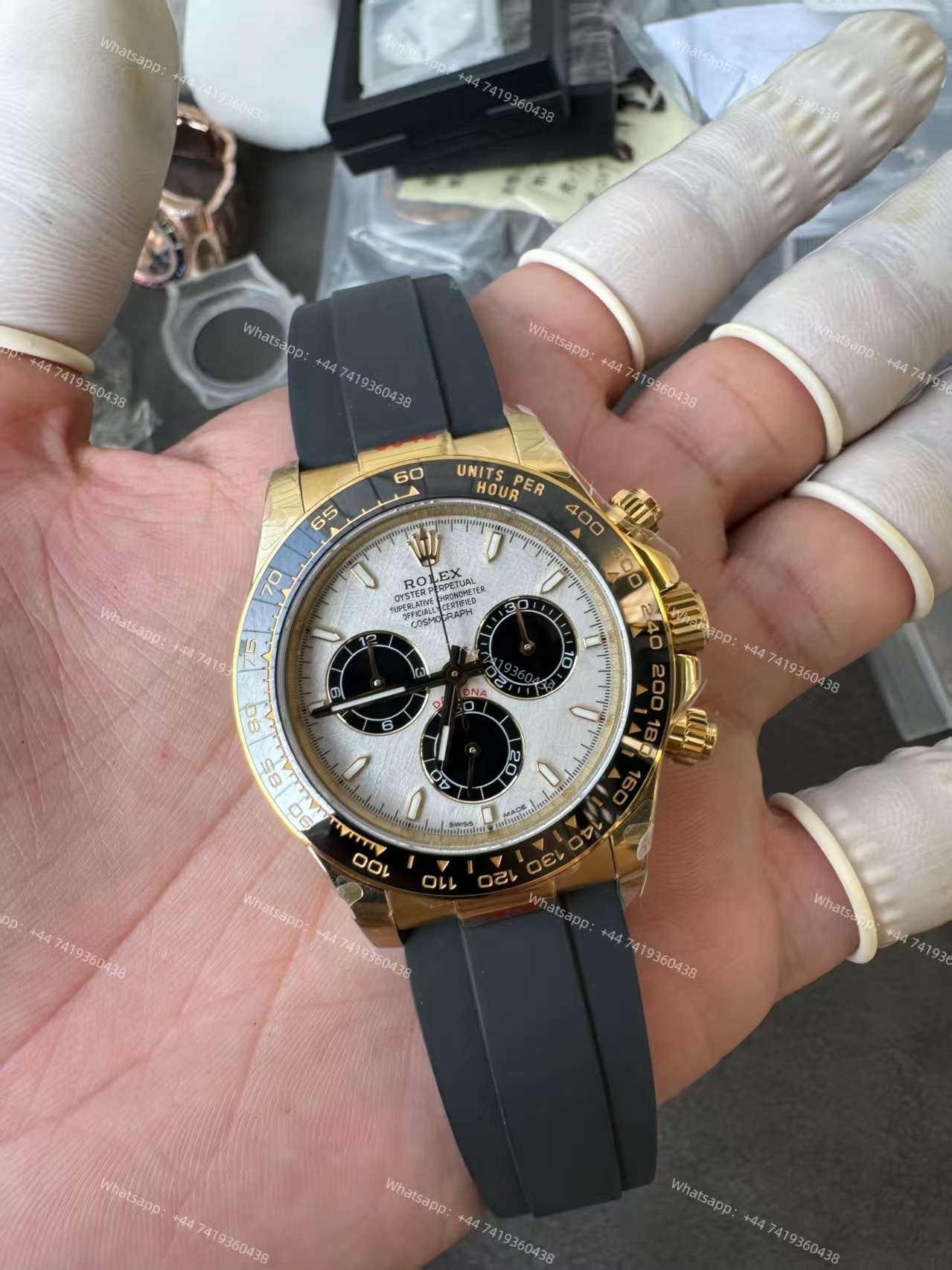 Rolex Super Clone Daytona M126518LN-0016 18K Gold Meteorite Dial 4131 Movement