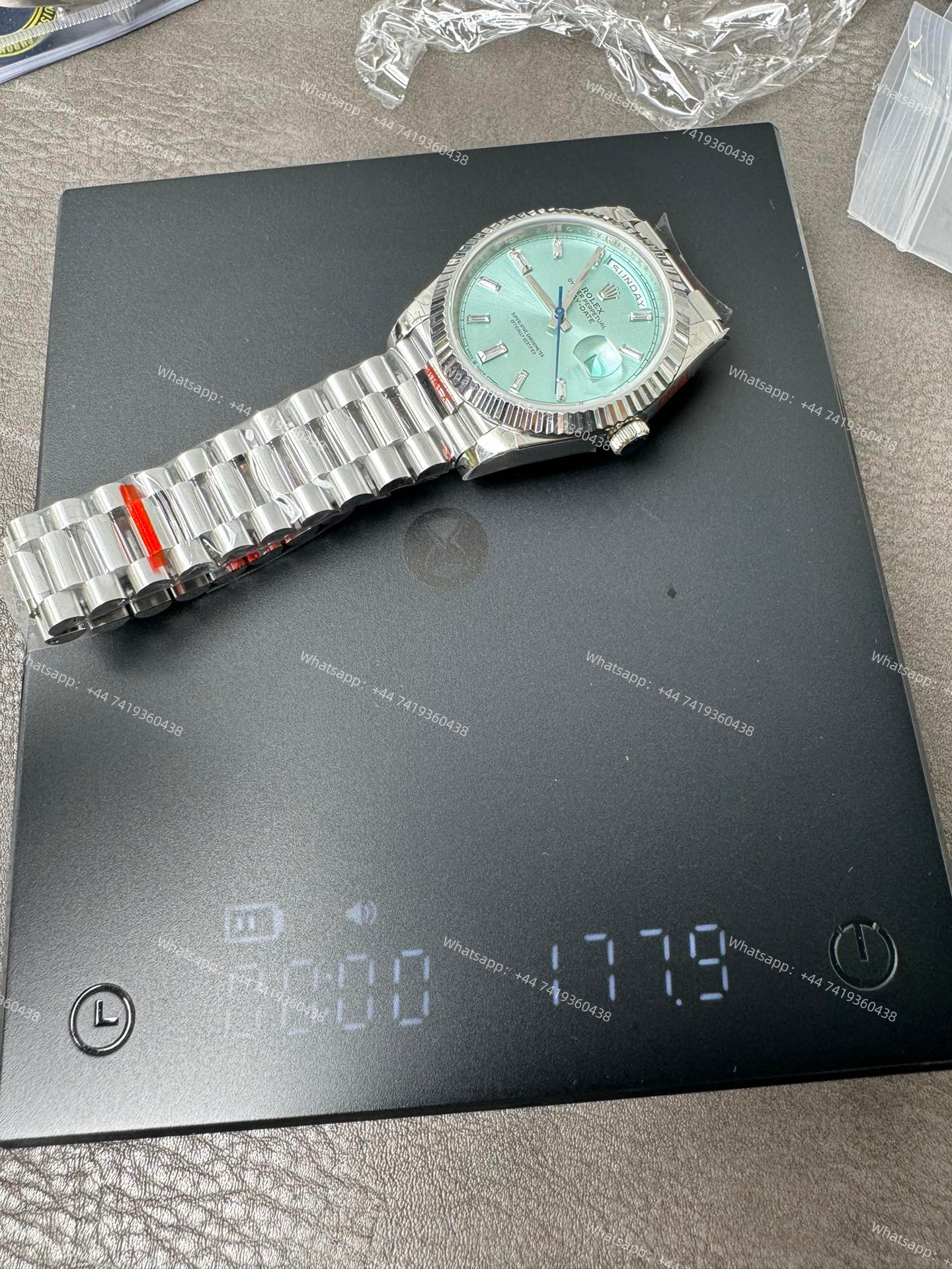 Rolex Day-Date m228236-0006 Ice-blue dial Presidential bracelet 3255 Movement (40mm) Best Super Clone