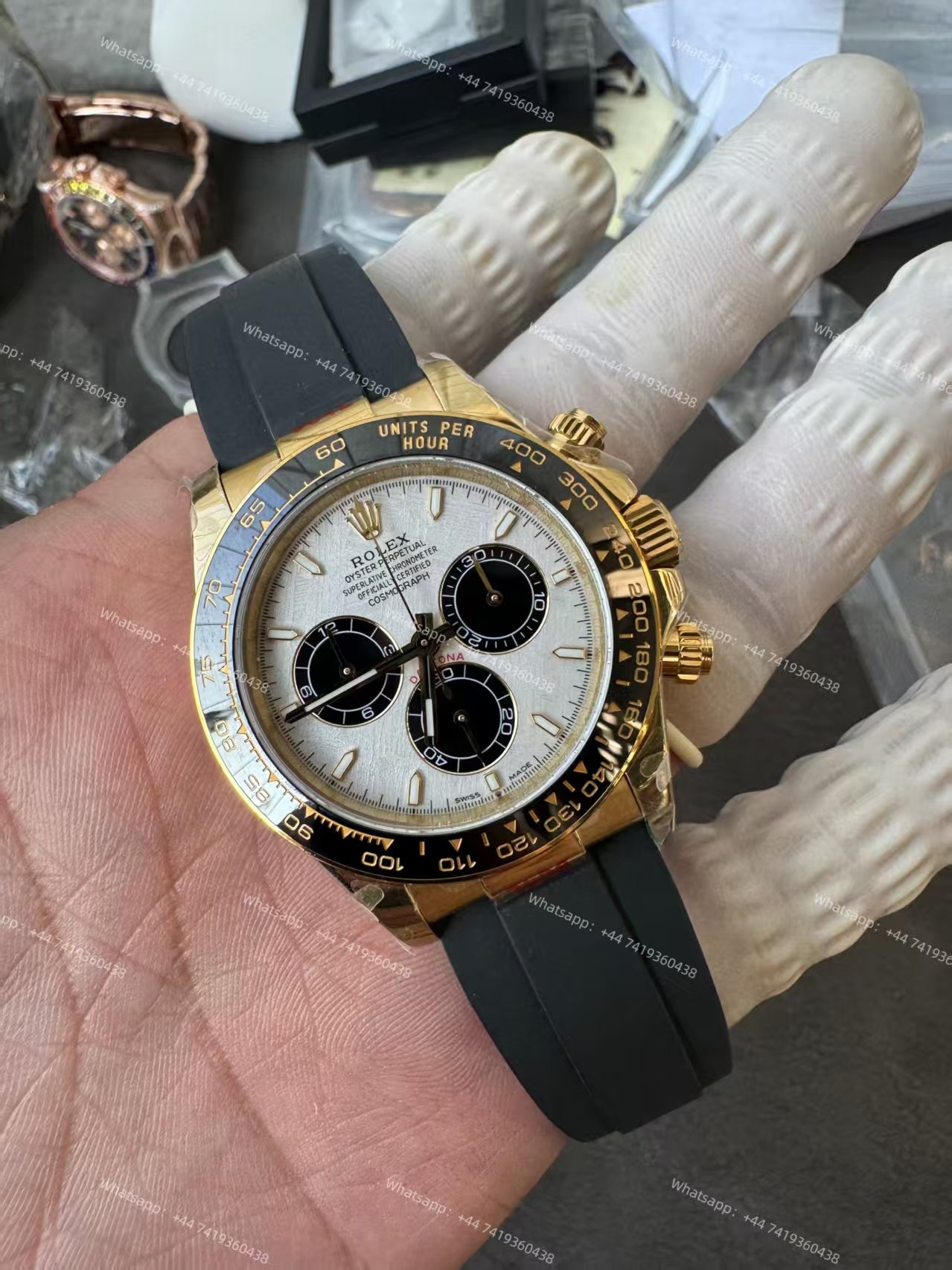 Rolex Super Clone Daytona M126518LN-0016 18K Gold Meteorite Dial 4131 Movement