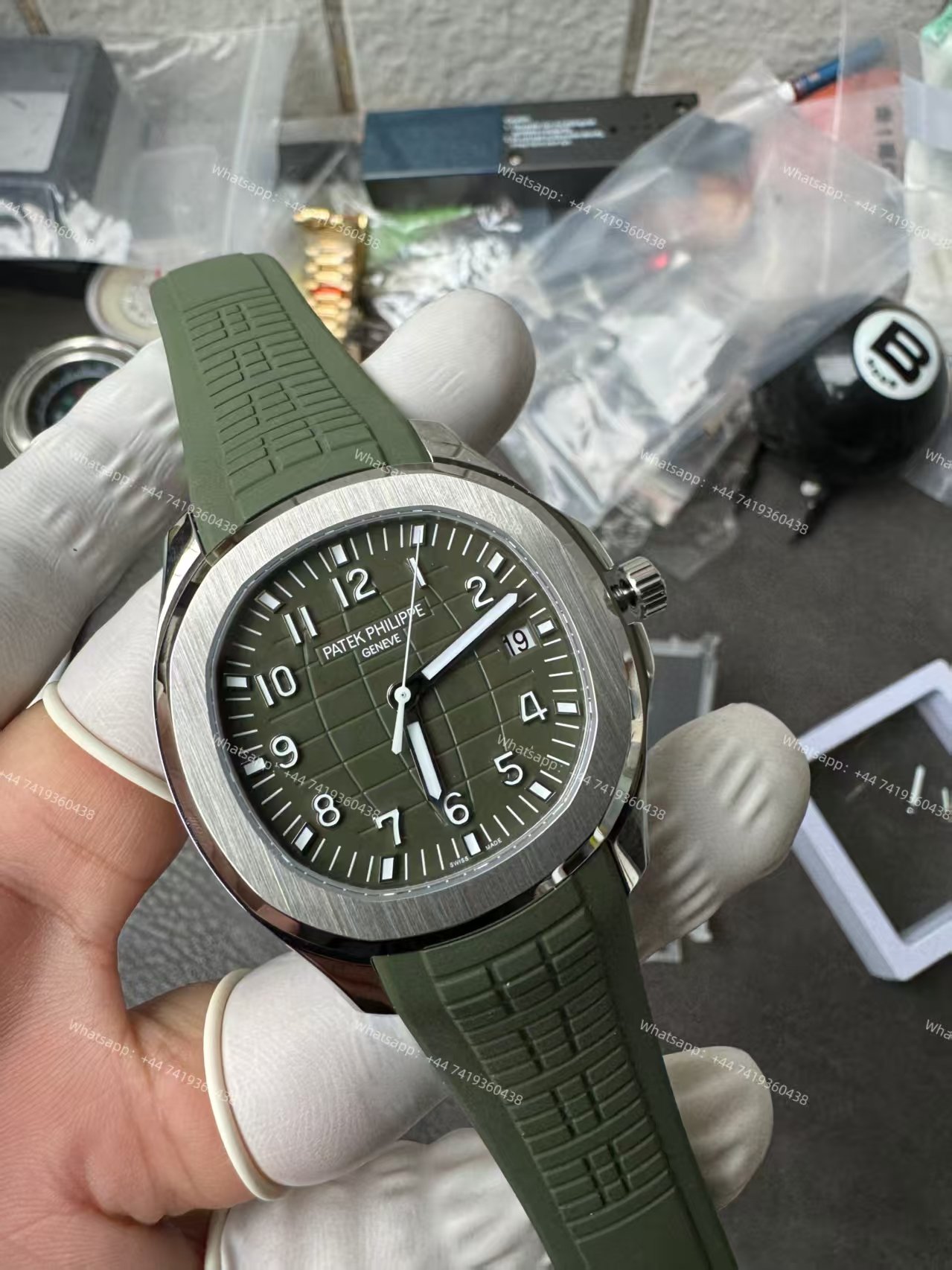 Patek Philippe Super Clone Aquanaut 5168G-010 Khaki Green 42.2MM