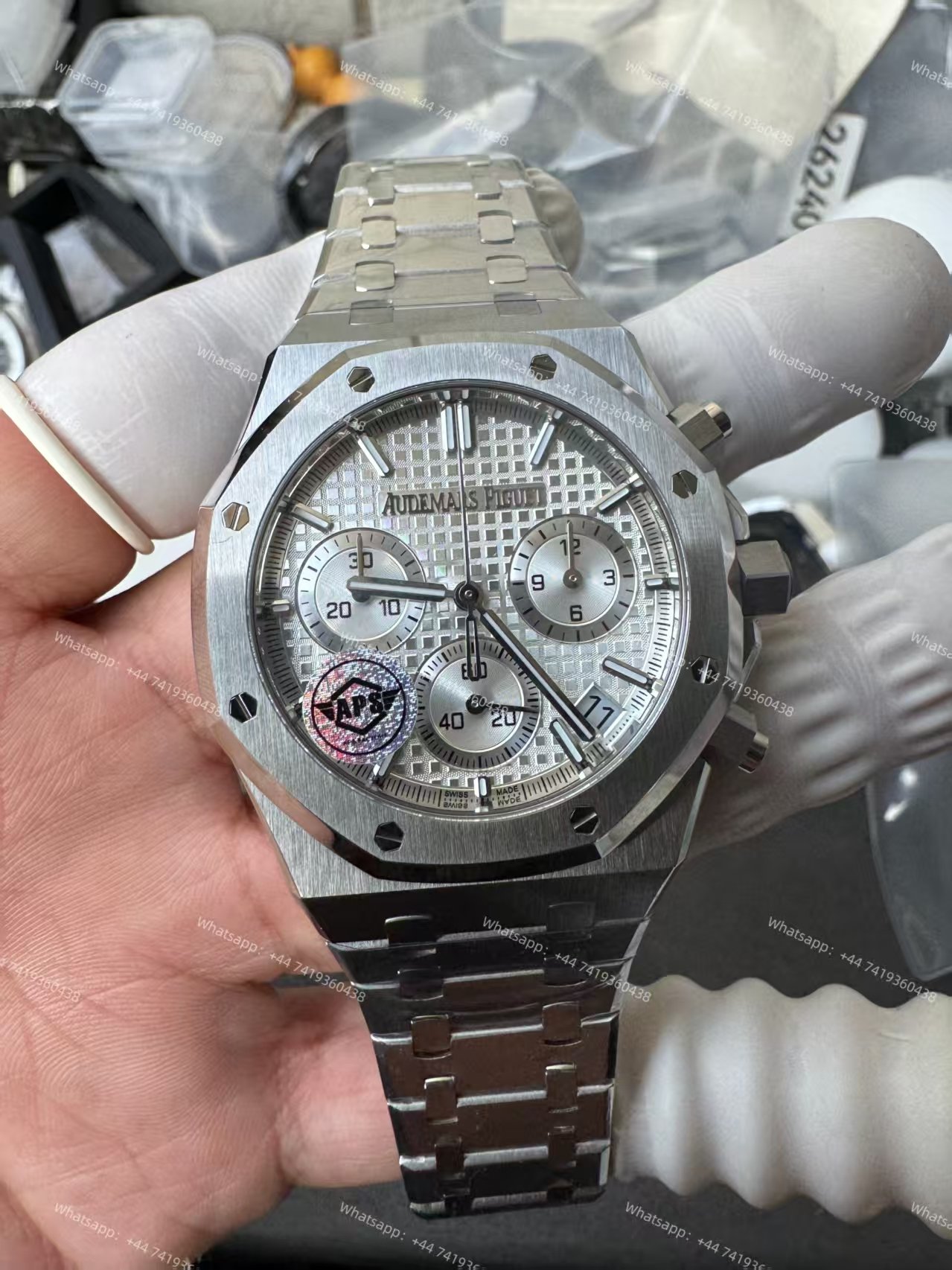 Audemars Piguet Super Clone Royal Oak White Dial 26240 Chronograph 41mm Cal.4401