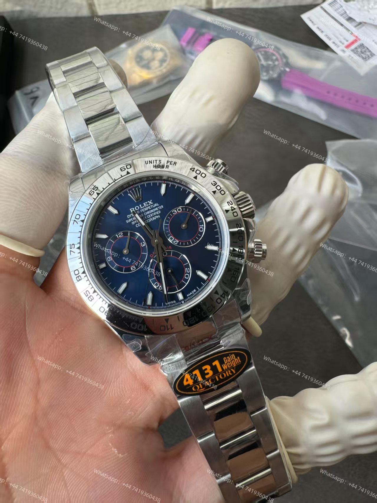 Rolex Super Clone Daytona M126509-0005 Blue Dial 4131 Movement