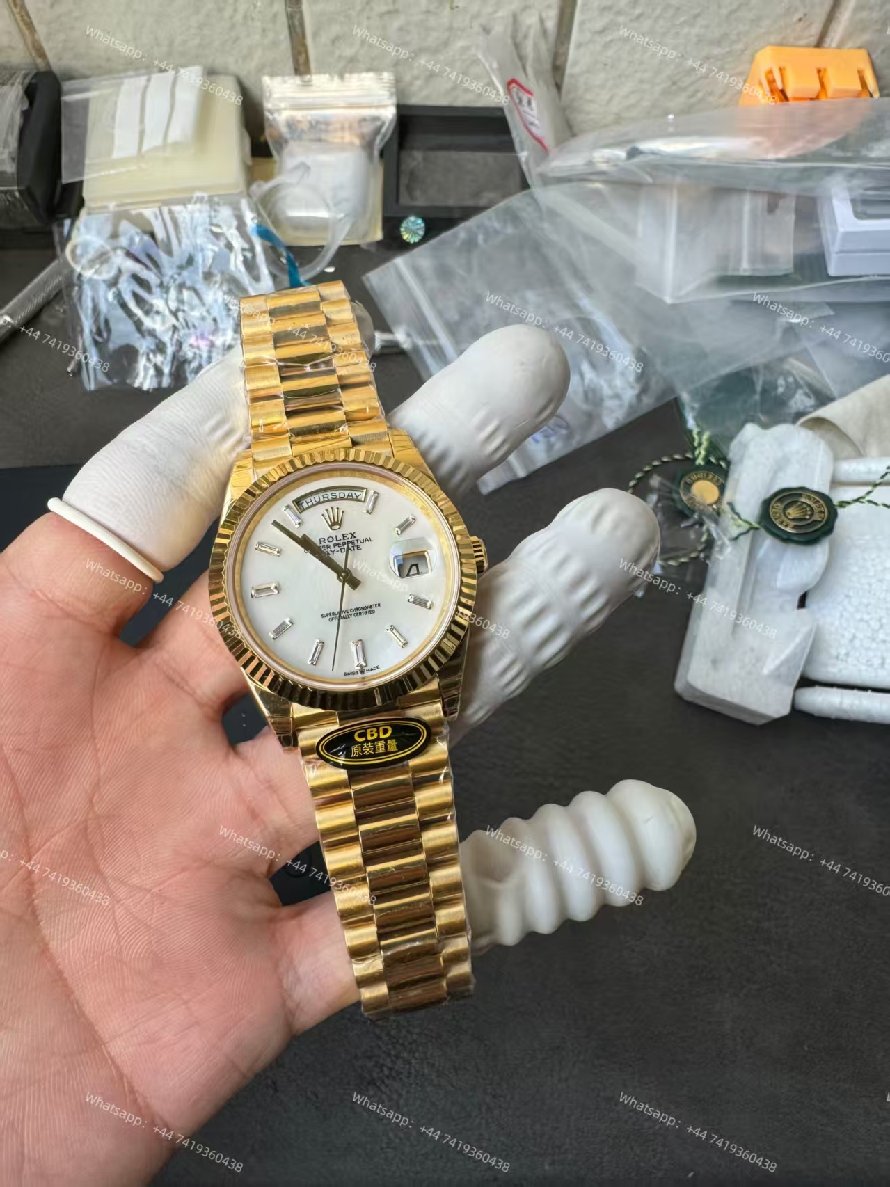 Rolex Day-Date m228238-0071 White dial Presidential bracelet 3255 Movement (40mm) Best Super Clone
