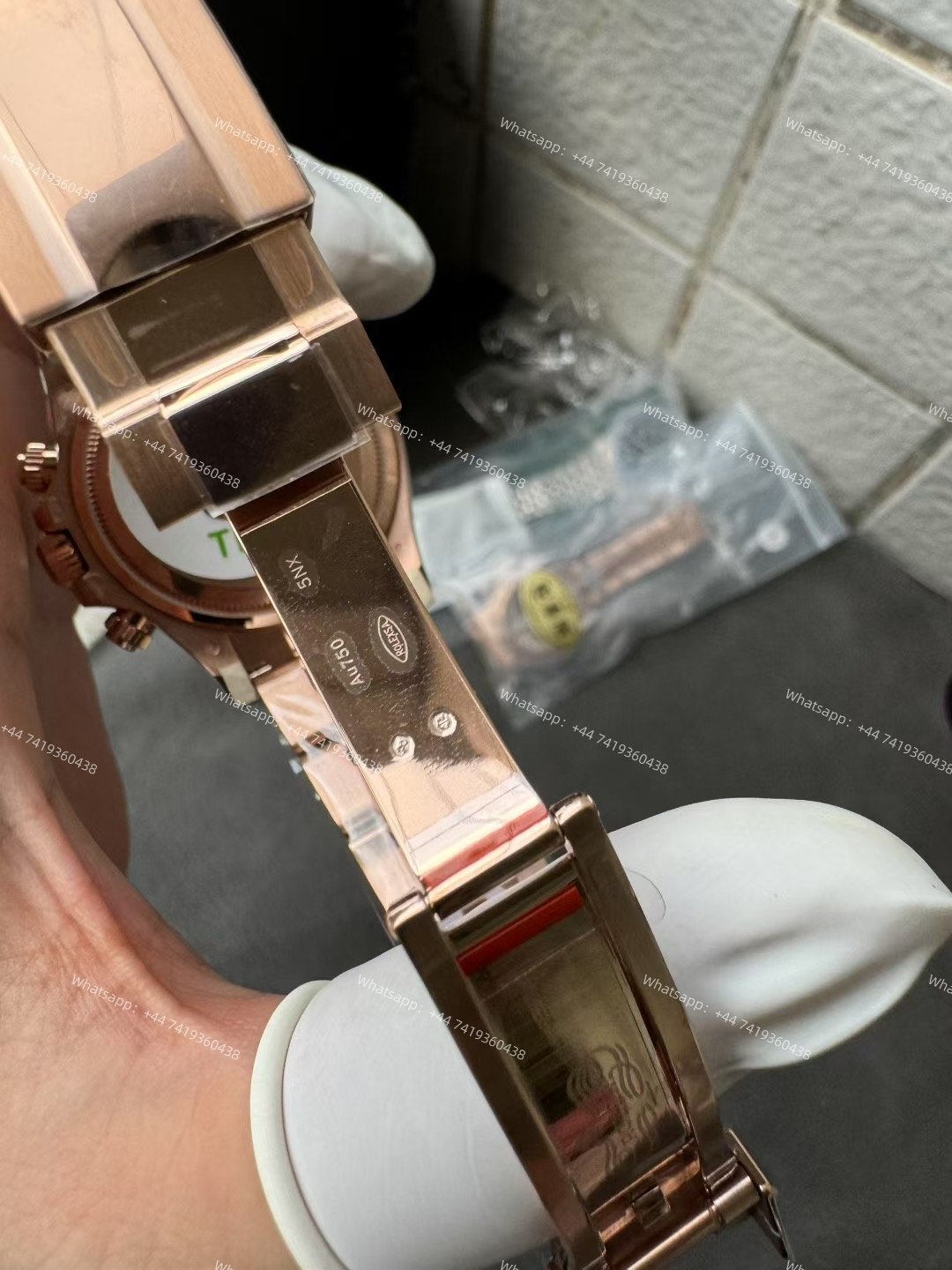 Rolex Daytona Super Clone M126505-0001 Rose Gold Black Dial 4131 Movement