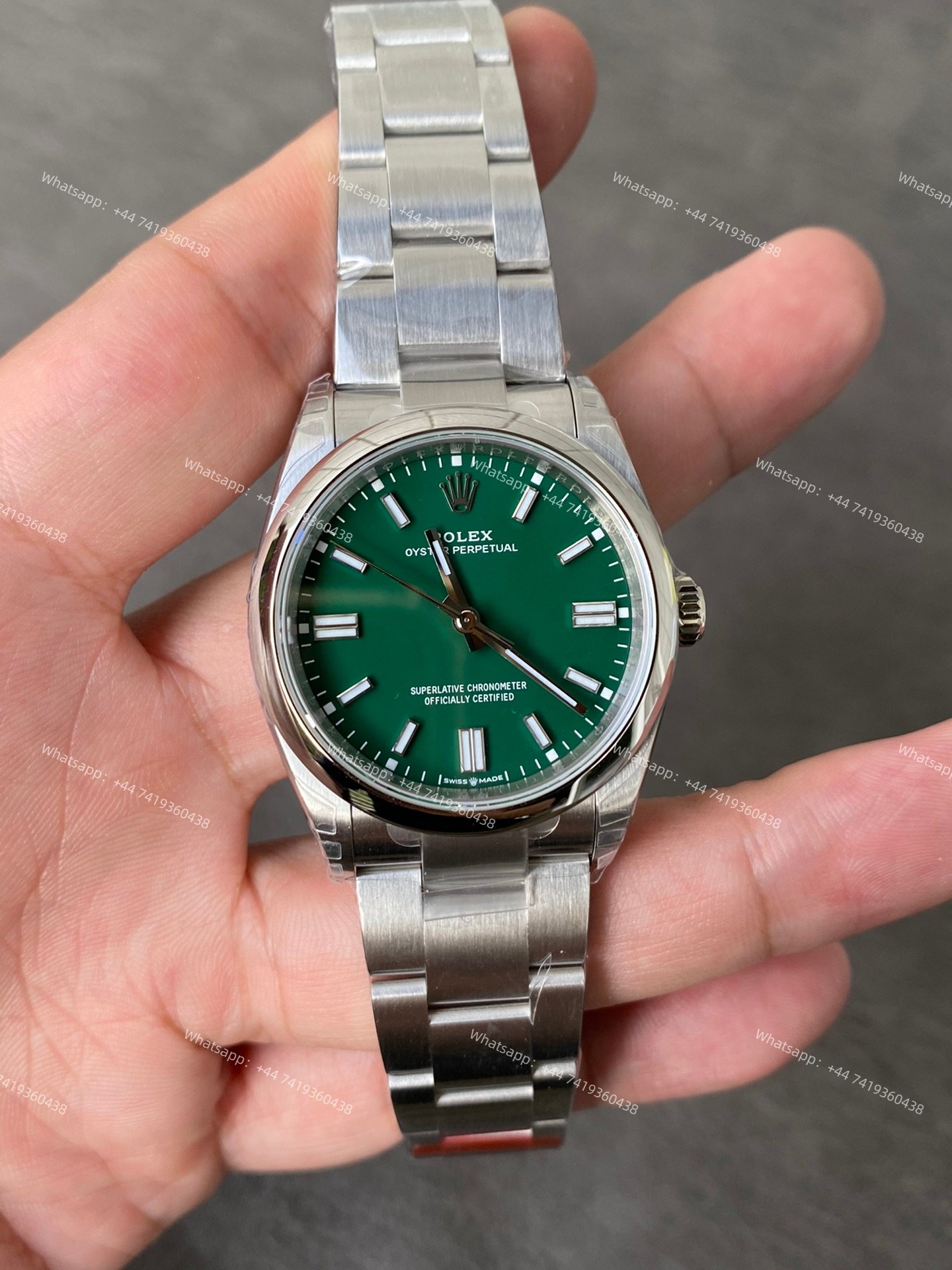 Rolex Super Clone Oyster Perpetual M126000-0005 Green Dial 36MM 3230 Movement