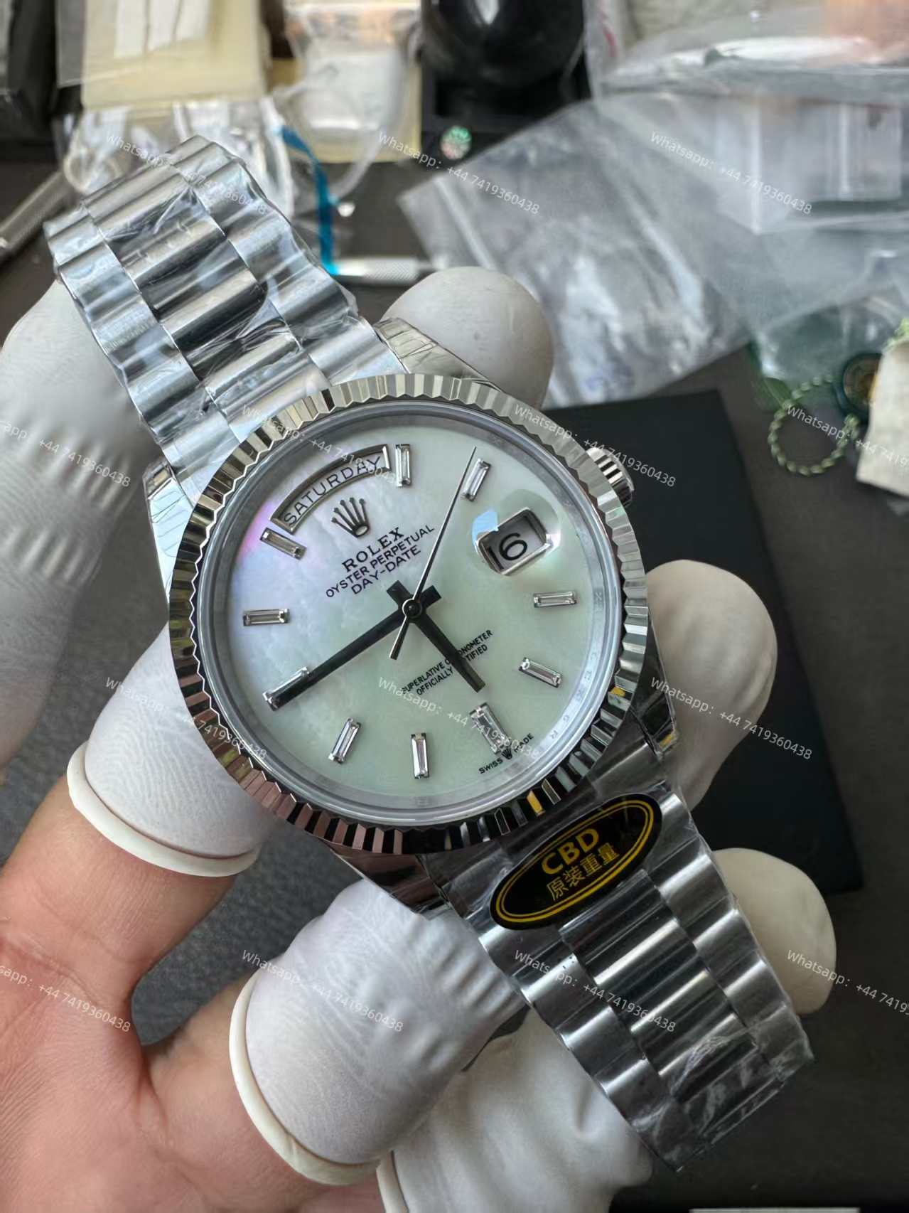 Rolex Day-Date m228239-0078 White dial Presidential bracelet 3255 Movement (40mm) Best Super Clone