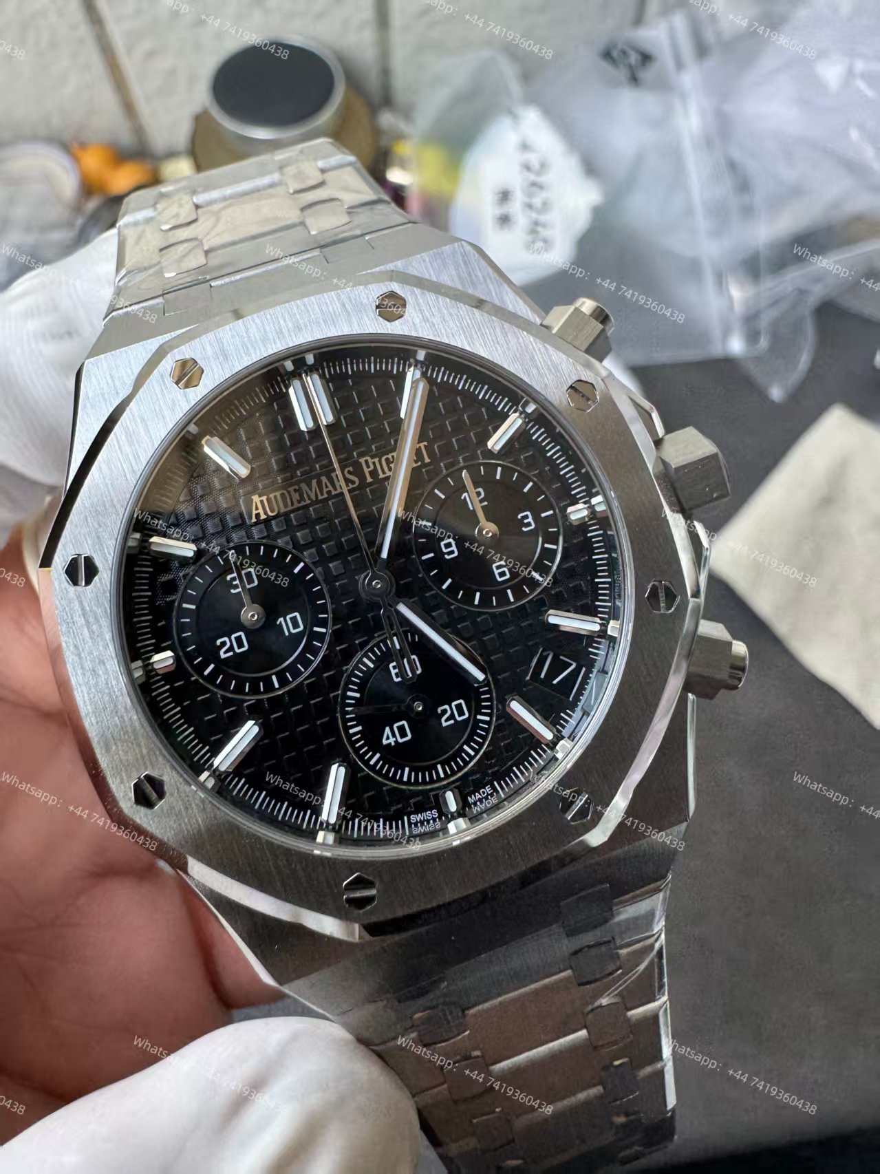 Audemars Piguet Super Clone Royal Oak Black Dial 26240 Chronograph 41mm Cal.4401