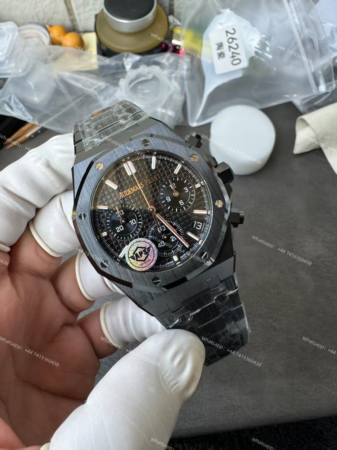 Audemars Piguet Super Clone Royal Oak Ceramic Black Dial 26240 Chronograph 41mm Cal.4401