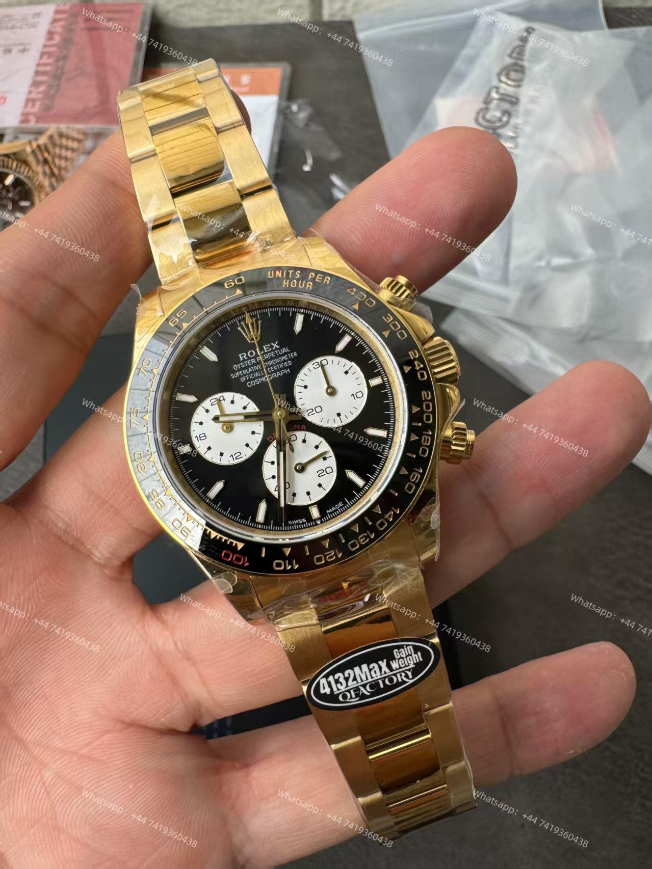 Rolex Super Clone Daytona Le Mans 126528LN Gold 4132 Movement