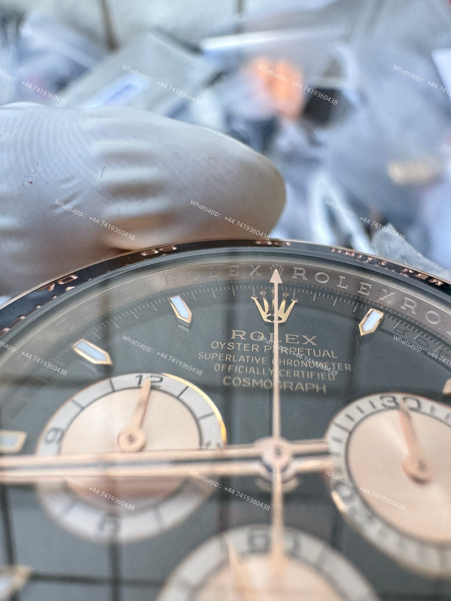 Rolex Super Clone Daytona M126515LN-0002 Rose Gold Black Dial 4131 Movement