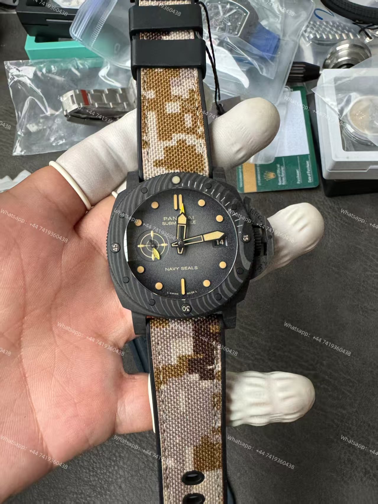 Panerai Super Clone Submersible PAM01513 Navy SEALs 44MM Carbotech Tactical Diver Edition