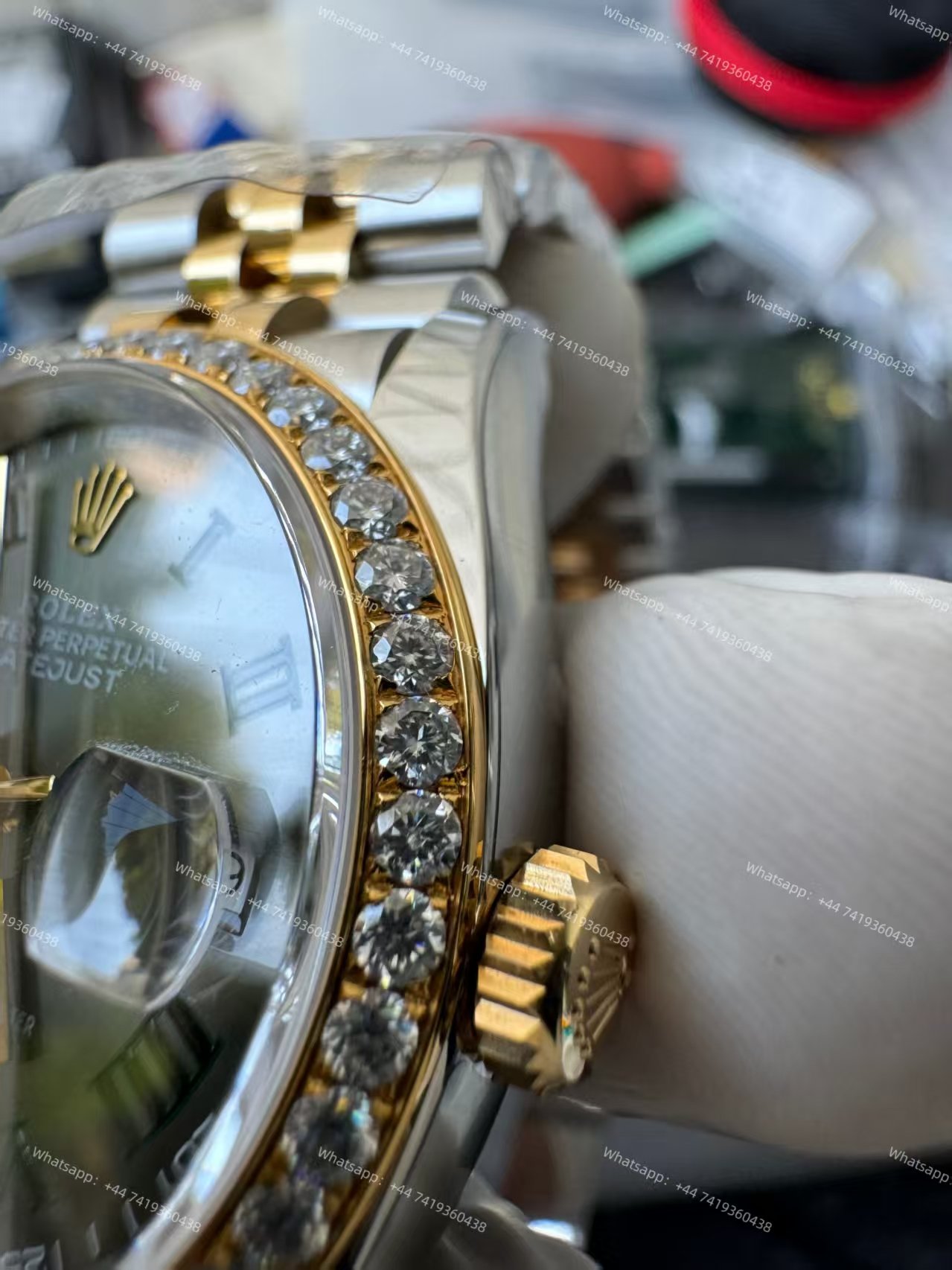 Rolex Datejust M126283RBR-0021 1:1 Replica Roman Dial Diamond-Set Bezel 36MM 3235 Movement Super Clone Watch