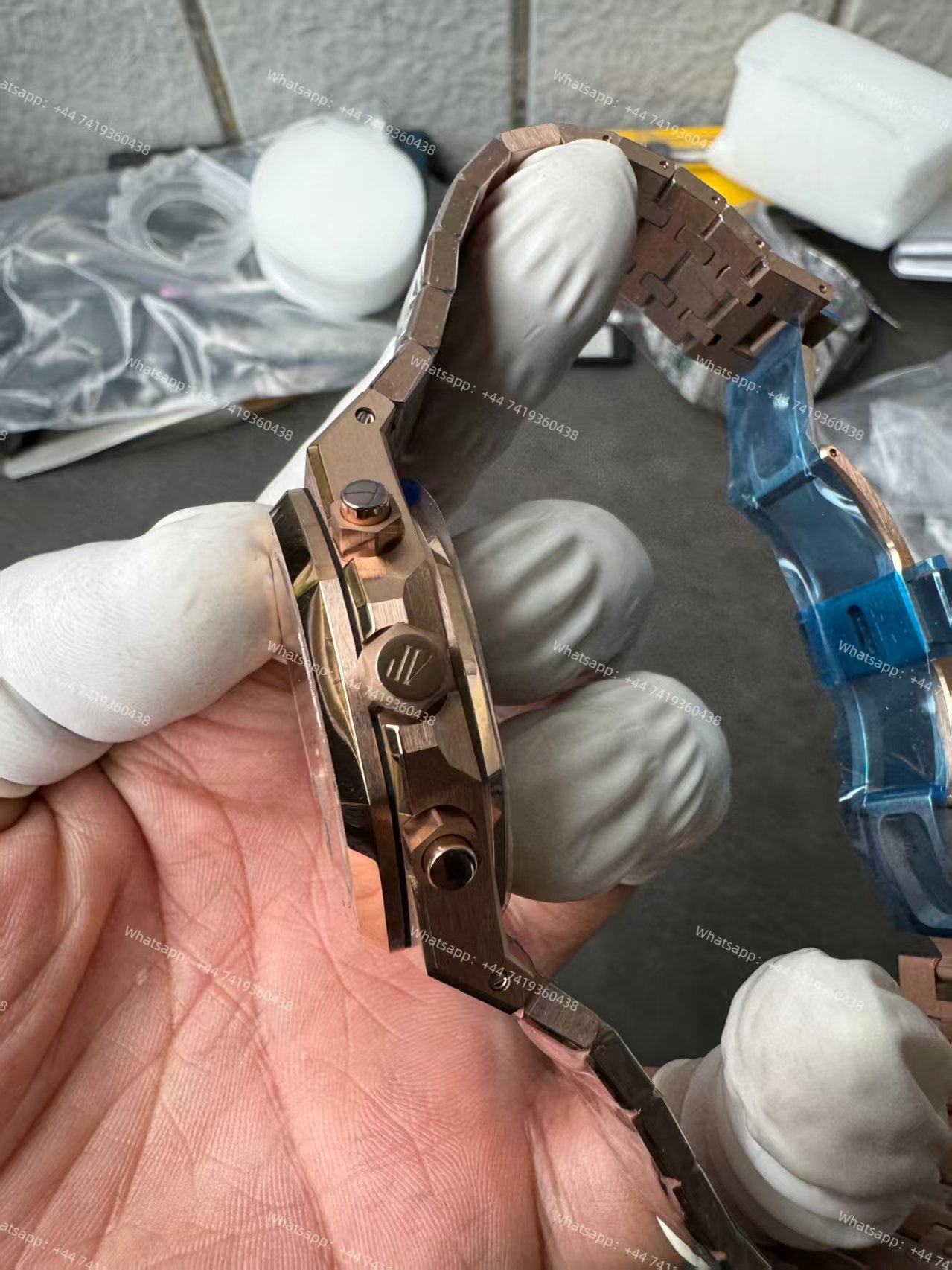 Audemars Piguet Super Clone Royal Oak Rose Gold Green Dial 26240 Chronograph 41mm Cal.4401