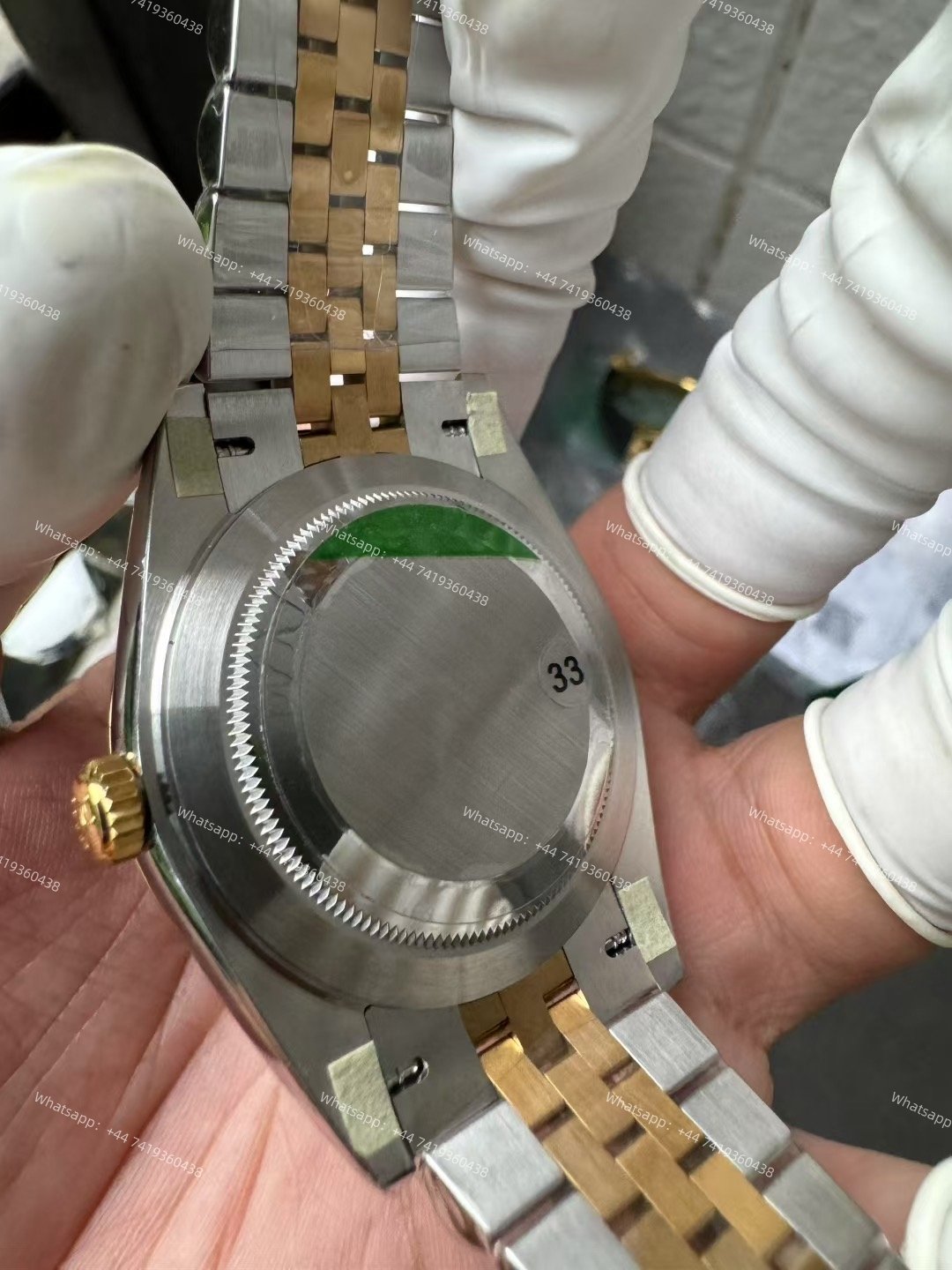 Rolex Datejust M126303-0020 1:1 Replica Oystersteel & Yellow Gold Green Roman Dial Jubilee 41MM 3235 Movement Super Clone Watch