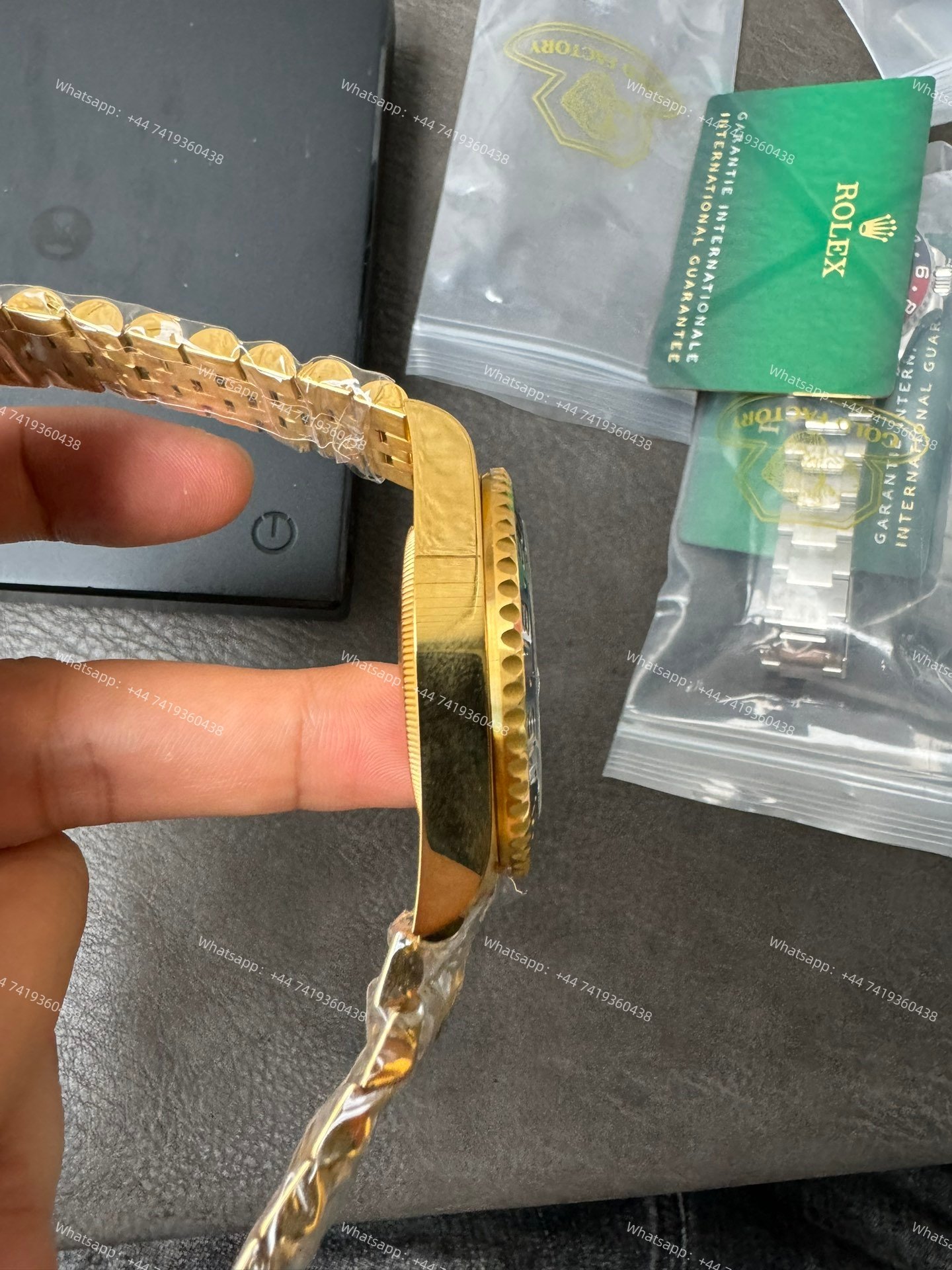 Rolex GMT Master II 1:1 Replica – M126718GRNR 18K Yellow Gold Jubilee 3285 Movement Super Clone Watch