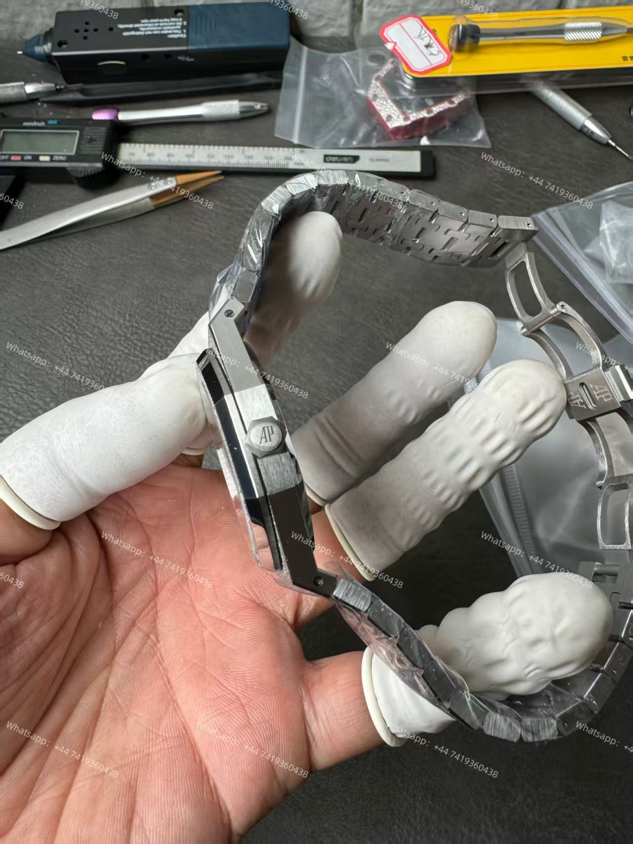 Audemars Piguet Super Clone Royal Oak 15407 Frosted Gold Skeleton Dial 41MM