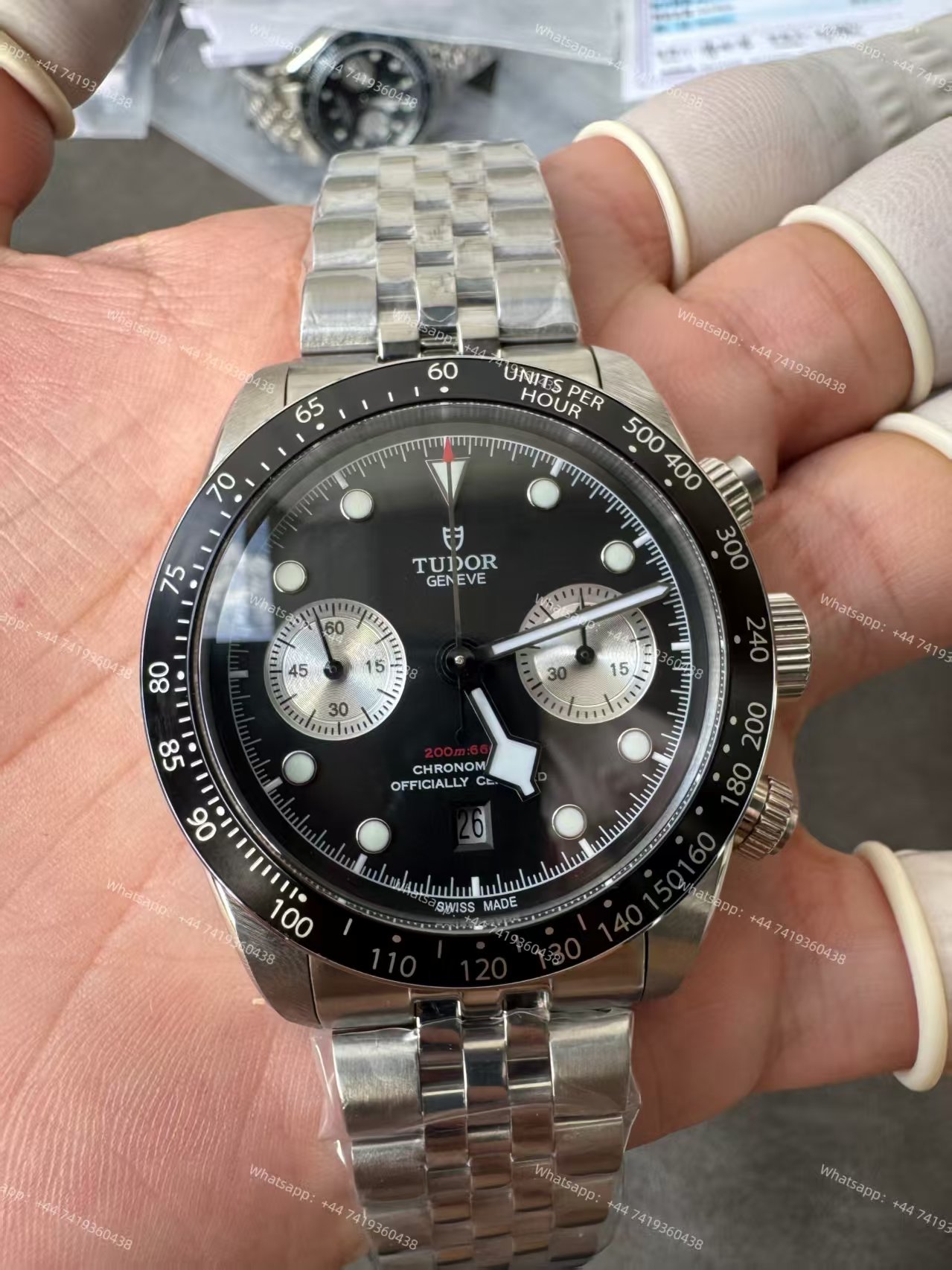 Tudor Super Clone Black Bay Chronograph M79360N-0013 Black Dial