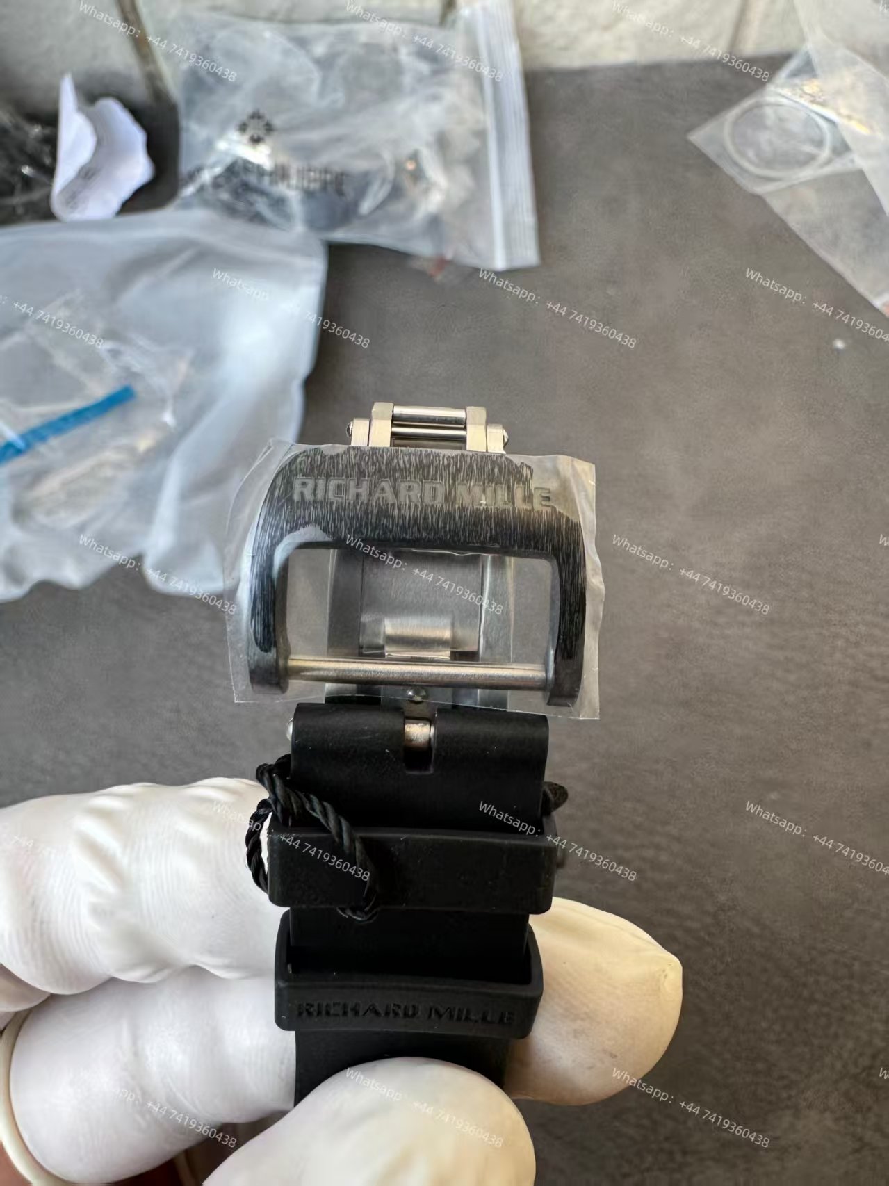 Super Clone Richard Mille RM 035 Americas Black Ceramic Skeleton Black Rubber Strap 1:1 Replica Watch