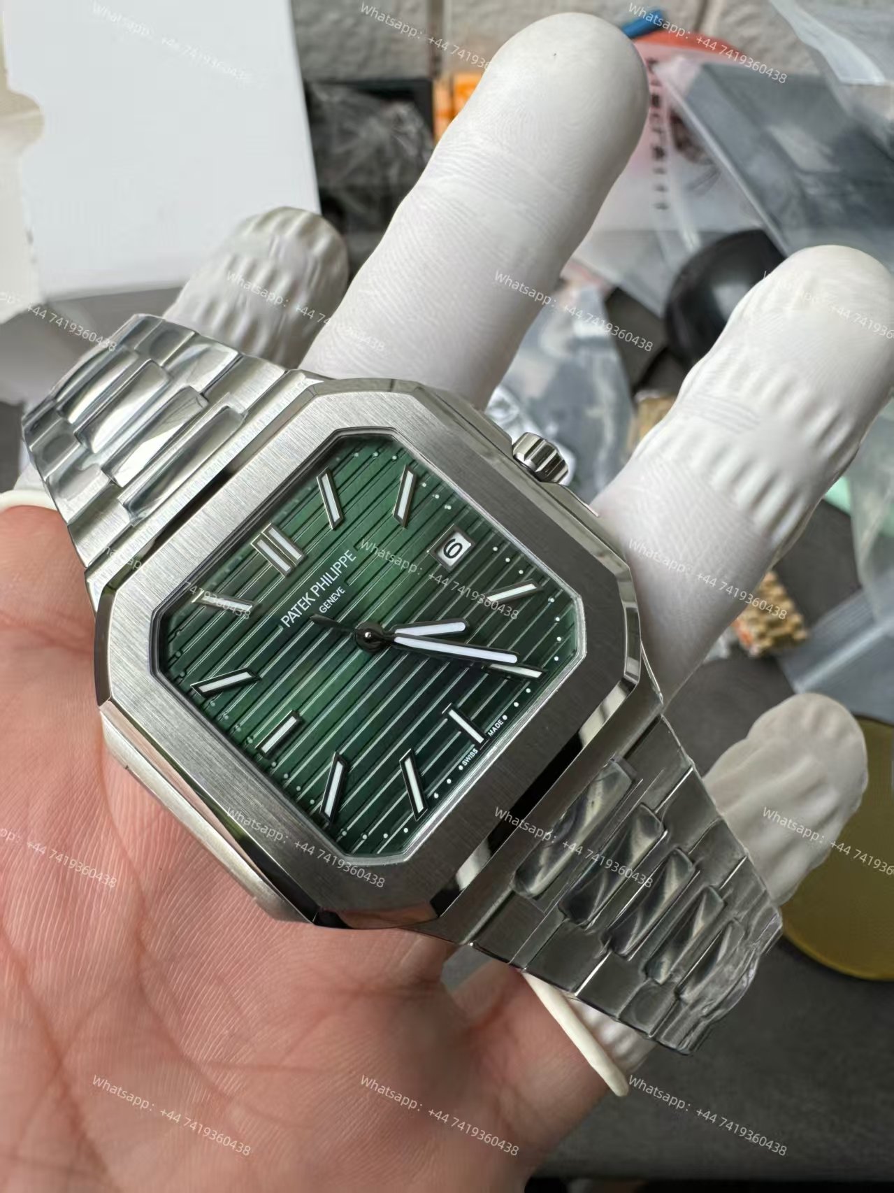 Patek Philippe Super Clone Cubitus 5821/1A-001 Green Dial 45MM