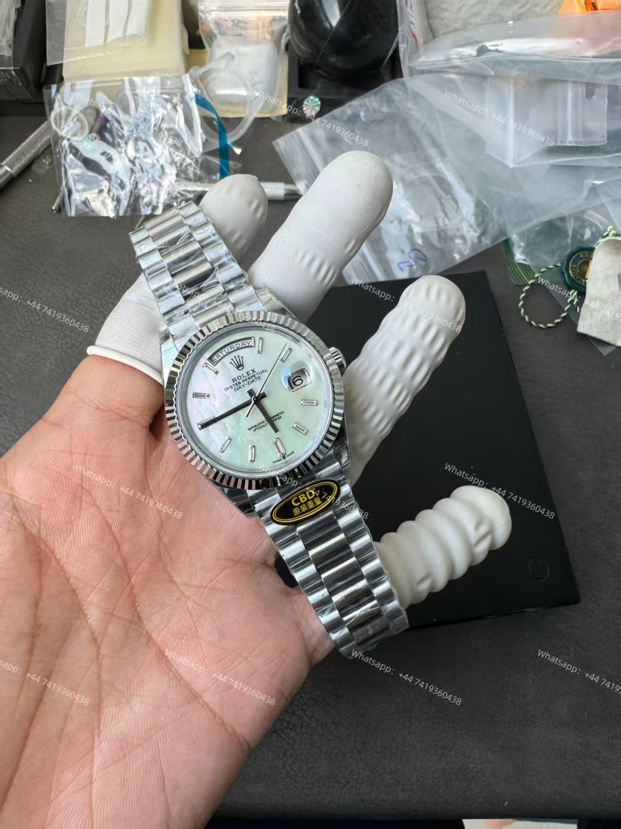 Rolex Day-Date m228239-0078 White dial Presidential bracelet 3255 Movement (40mm) Best Super Clone