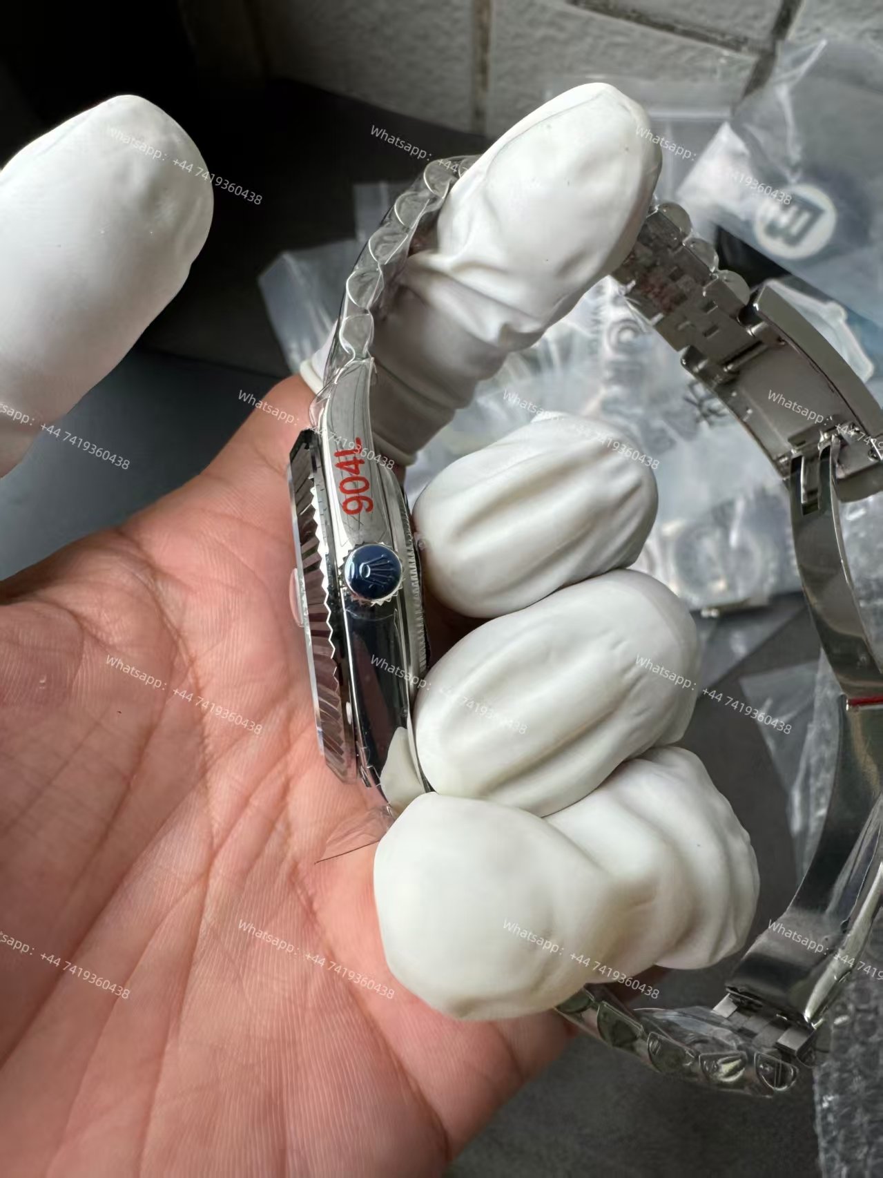 Rolex Datejust M126334-0032 Water Ripple Blue Dial 1:1 Replica Jubilee 41MM 3235 Movement Super Clone Watch