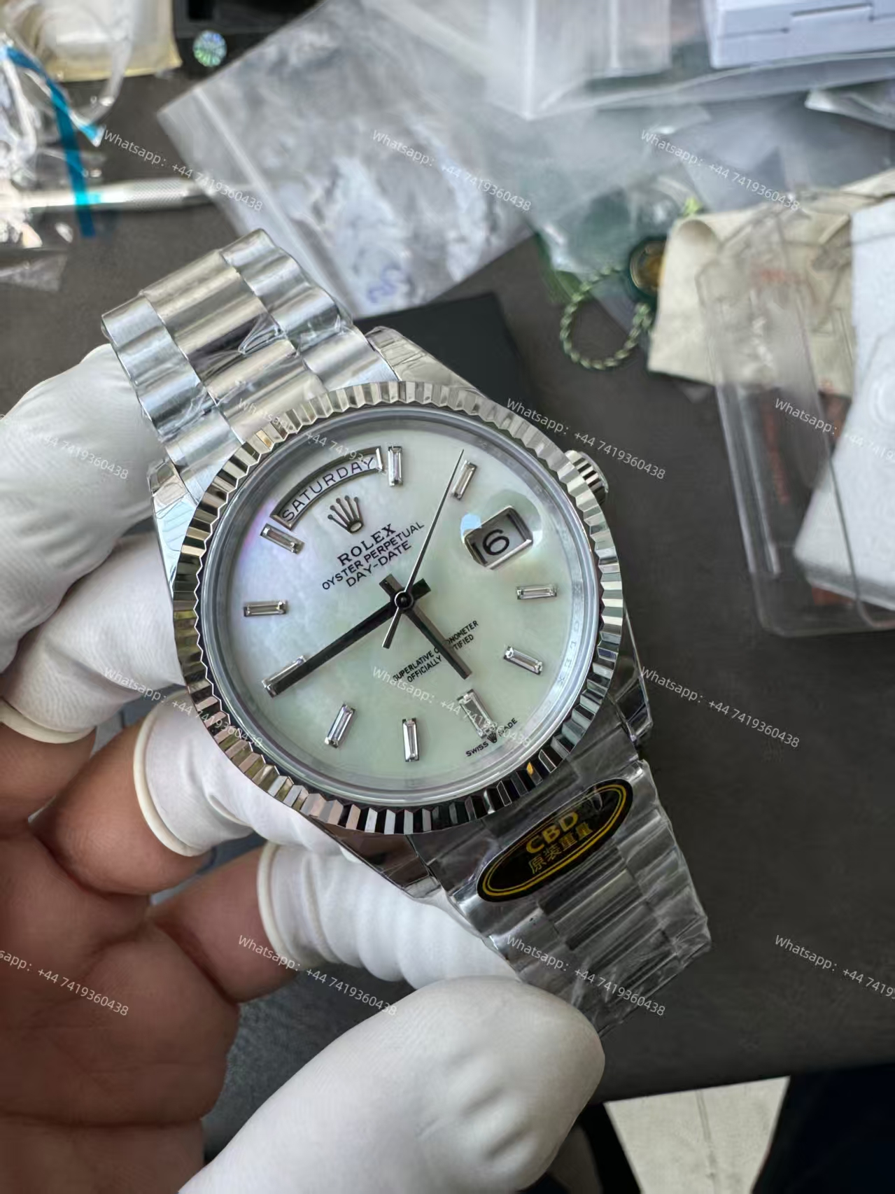 Rolex Day-Date m228239-0078 White dial Presidential bracelet 3255 Movement (40mm) Best Super Clone